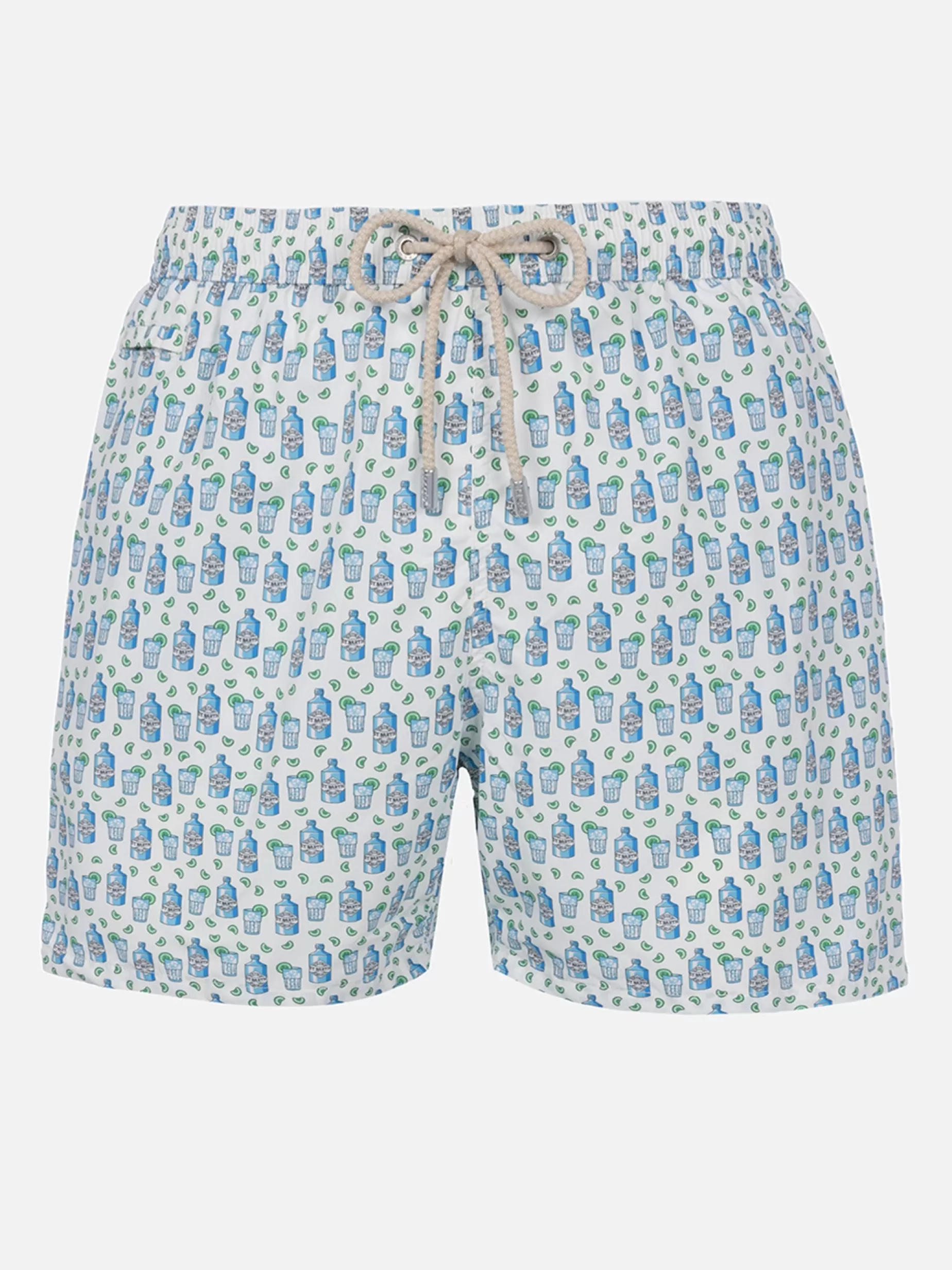 Shop Costume da bagno da uomo in tessuto leggero Lighting Micro Fantasy con stampa gin tonic Uomo Costumi Mare Microfantasia | Tessuto Leggero