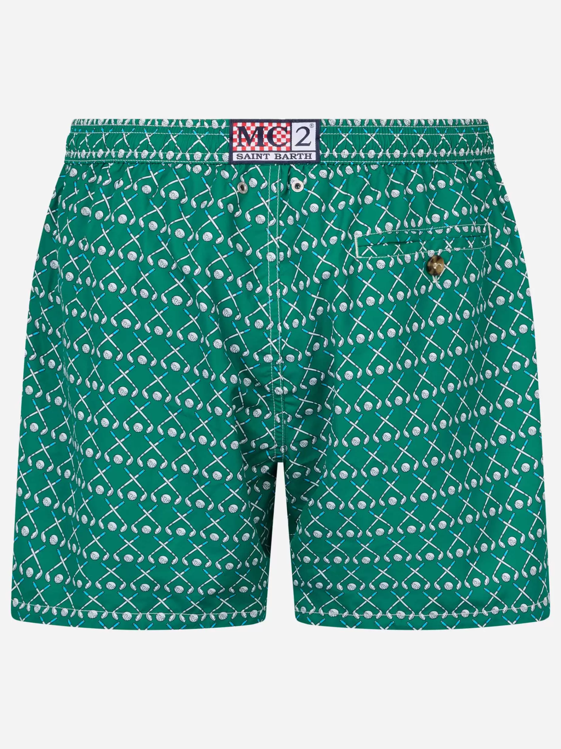 Sale Costume da bagno da uomo in tessuto leggero Lighting Micro Fantasy con stampa golf Uomo Costumi Mare Microfantasia | Tessuto Leggero