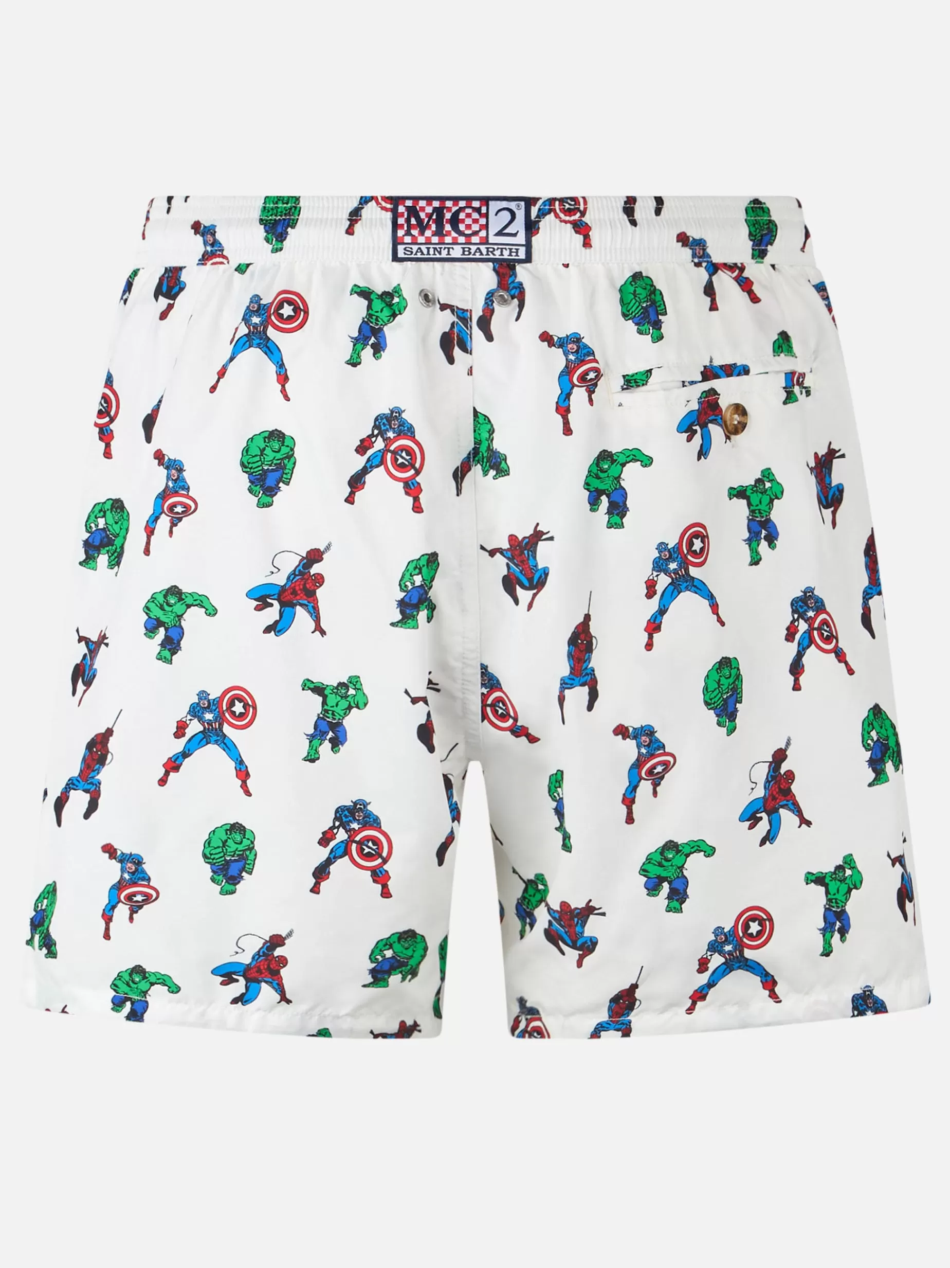 Shop Costume da bagno da uomo in tessuto leggero Lighting Micro Fantasy con stampa Marvel Super Heroes | EDIZIONE SPECIALE MARVEL Uomo Costumi Mare Microfantasia | Tessuto Leggero