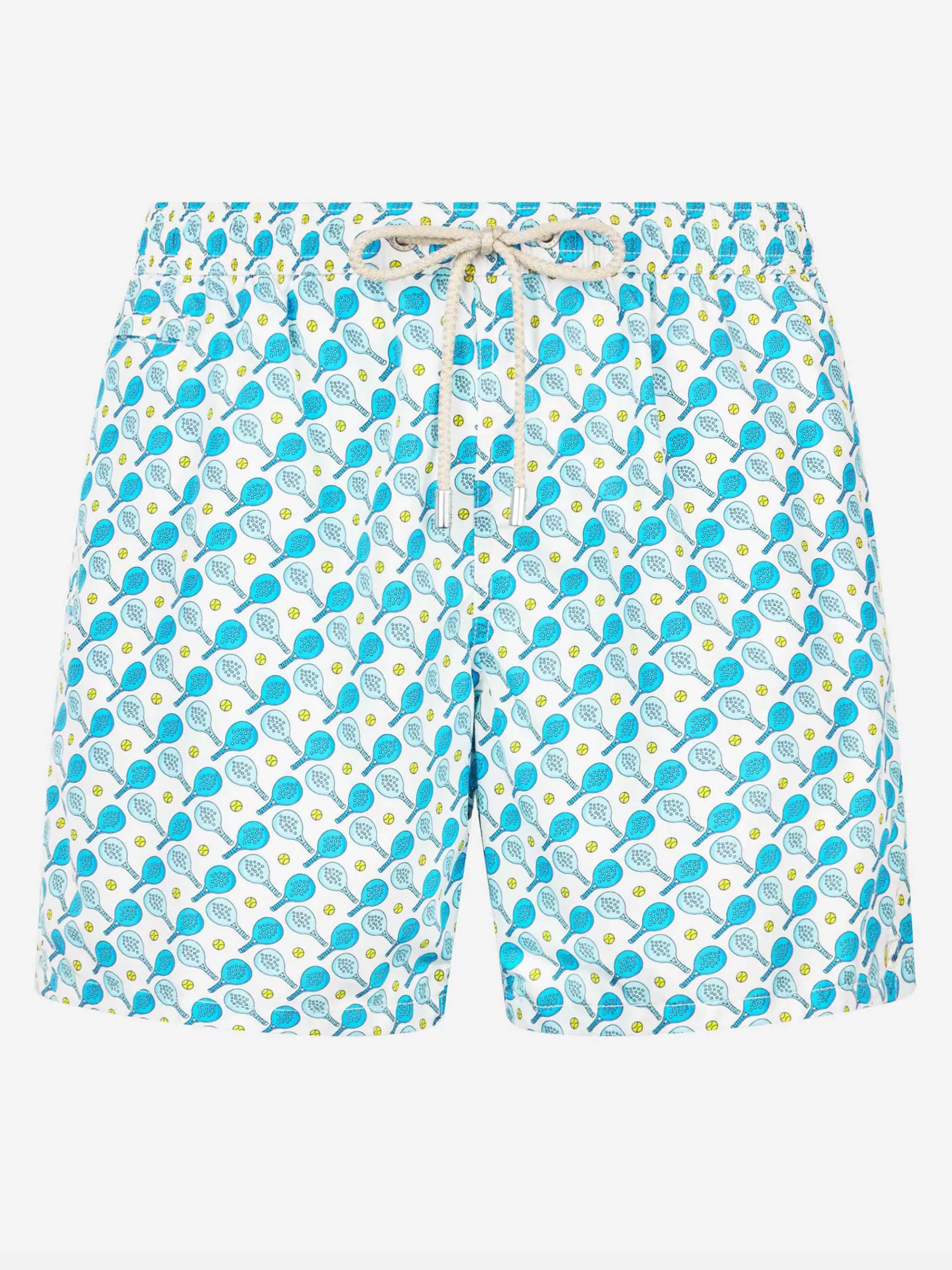 Flash Sale Costume da bagno da uomo in tessuto leggero Lighting Micro Fantasy con stampa padel Uomo Costumi Mare Microfantasia | Tessuto Leggero