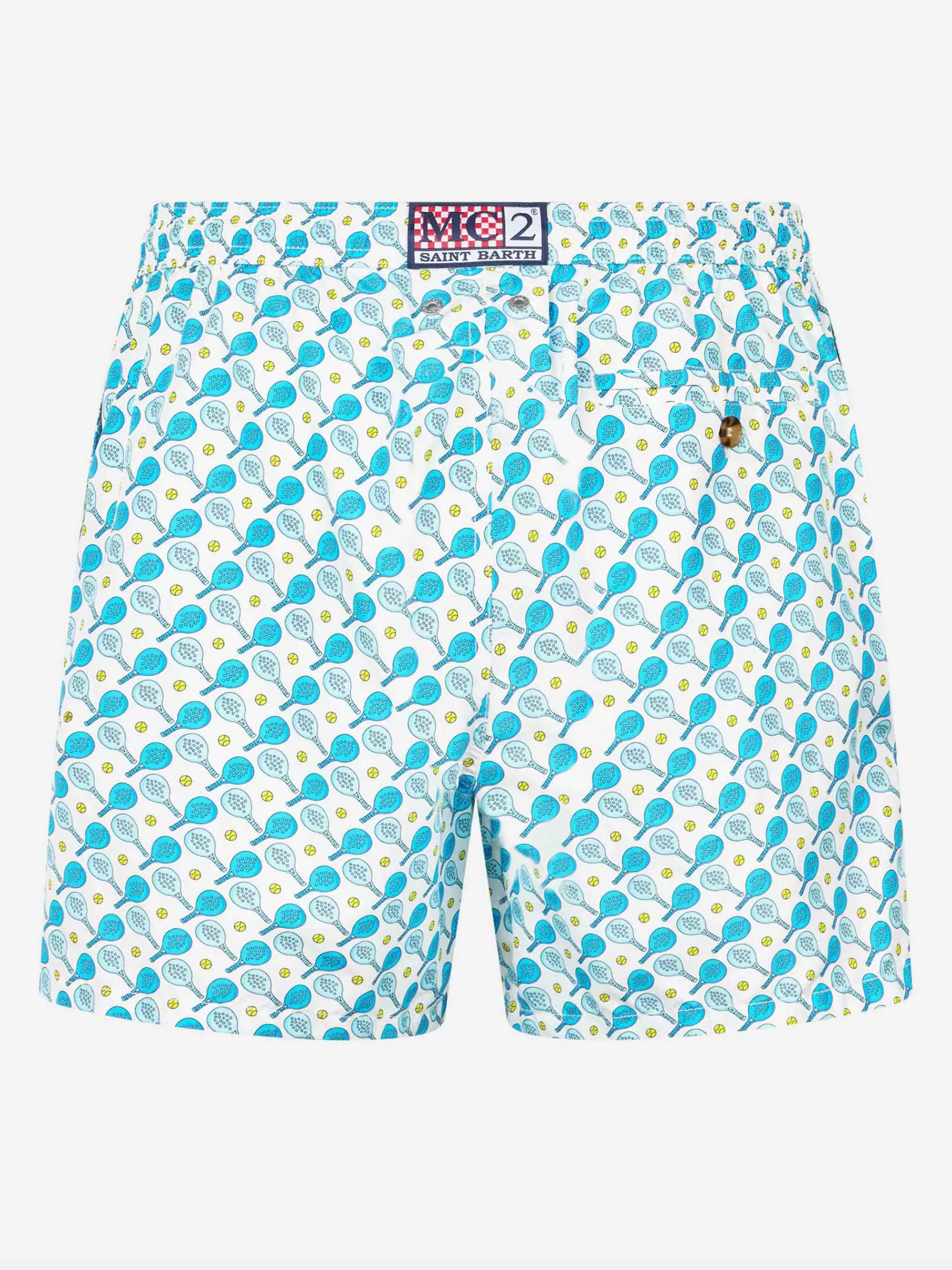 Flash Sale Costume da bagno da uomo in tessuto leggero Lighting Micro Fantasy con stampa padel Uomo Costumi Mare Microfantasia | Tessuto Leggero
