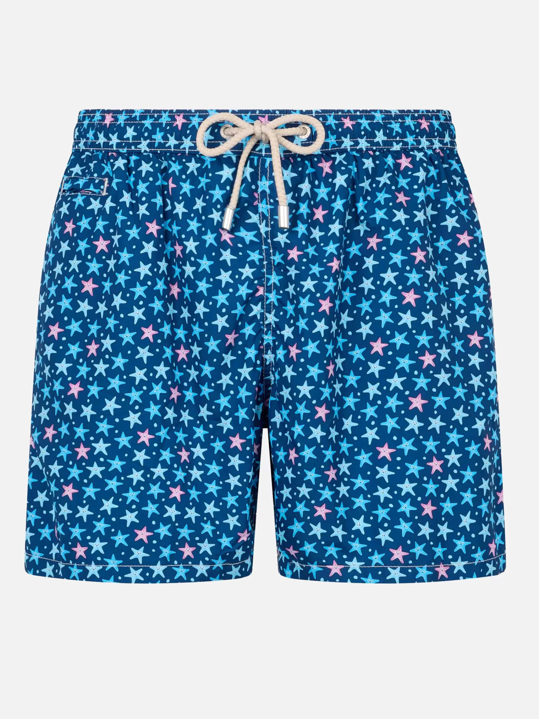 Best Costume da bagno da uomo in tessuto leggero Lighting Micro Fantasy con stampa stelle marine Uomo Costumi Mare Microfantasia | Tessuto Leggero