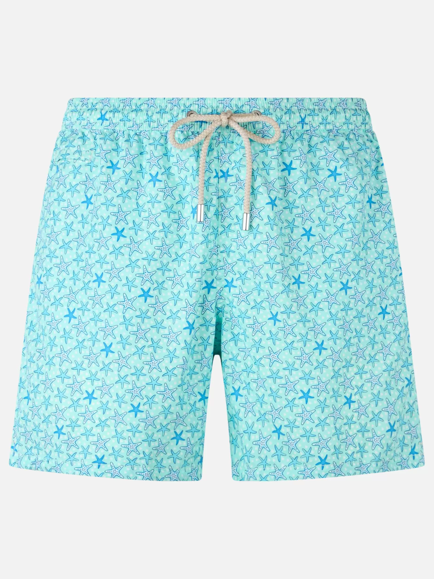 Fashion Costume da bagno da uomo in tessuto leggero Lighting Micro Fantasy con stampa stelle marine Uomo Costumi Mare Microfantasia | Tessuto Leggero