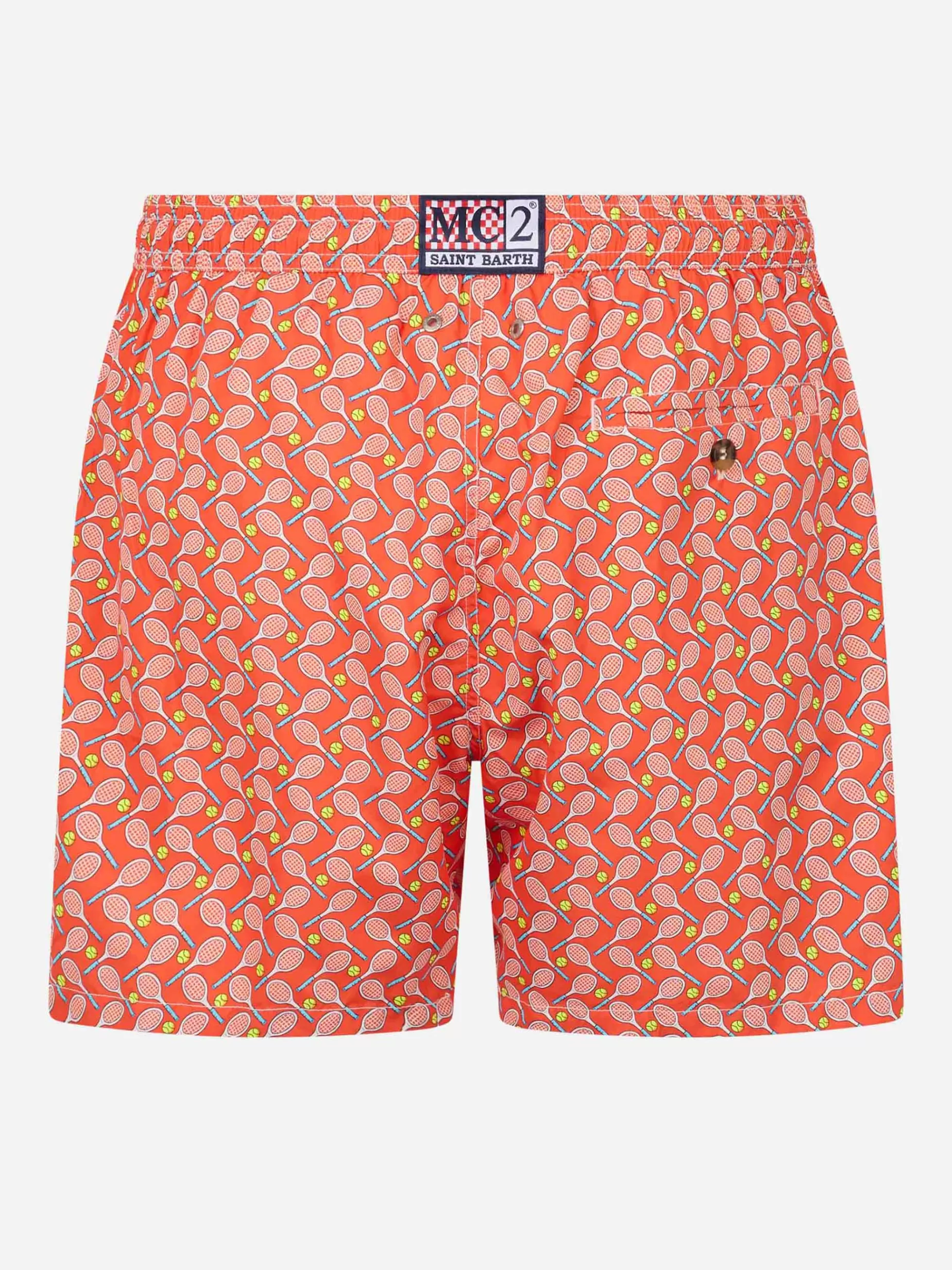 Clearance Costume da bagno da uomo in tessuto leggero Lighting Micro Fantasy con stampa tennis Uomo Costumi Mare Microfantasia | Tessuto Leggero