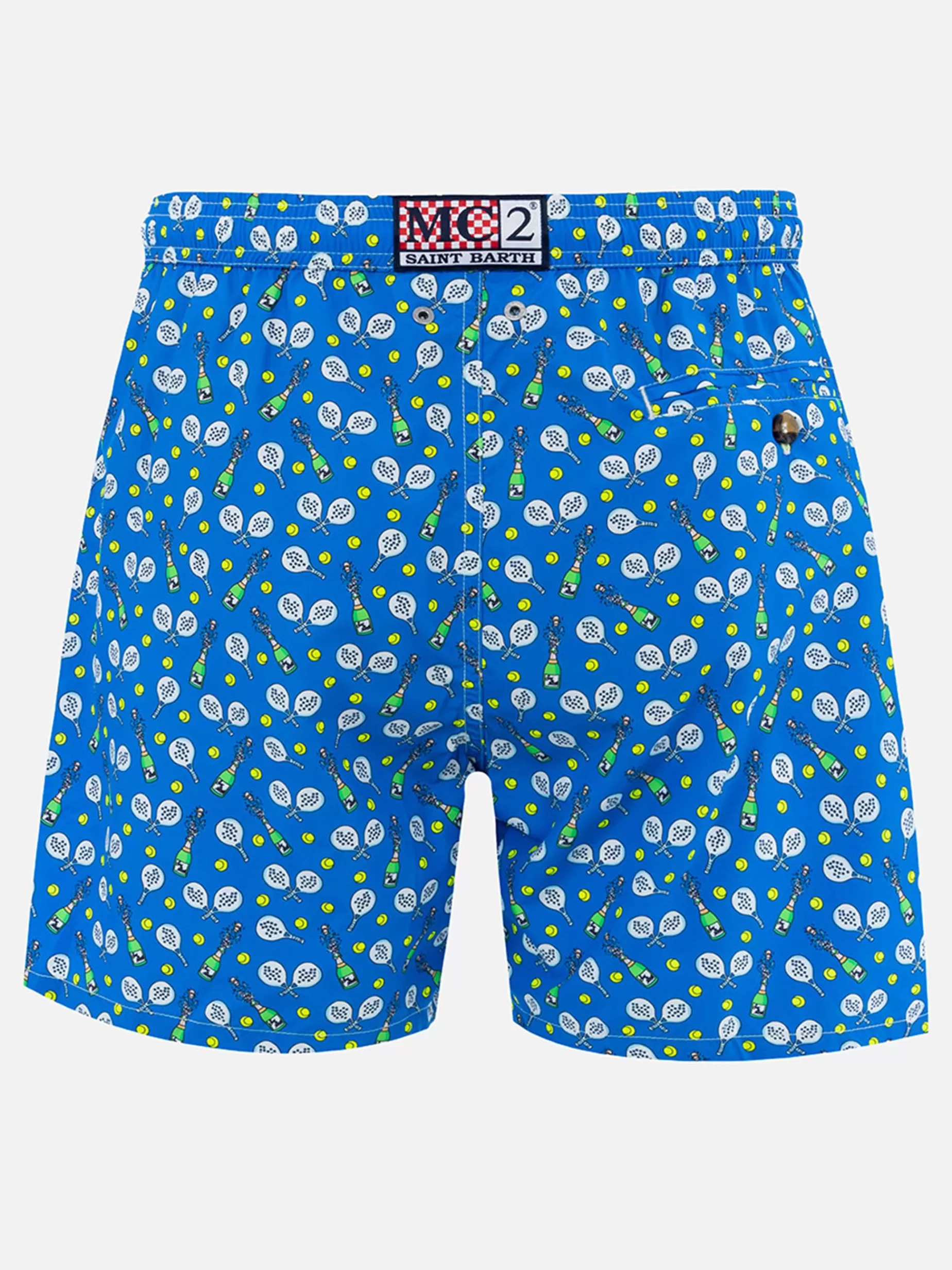 Outlet Costume da bagno da uomo in tessuto leggero Lighting Micro Fantasy con stampa vincitore padel Uomo Costumi Mare Microfantasia | Tessuto Leggero