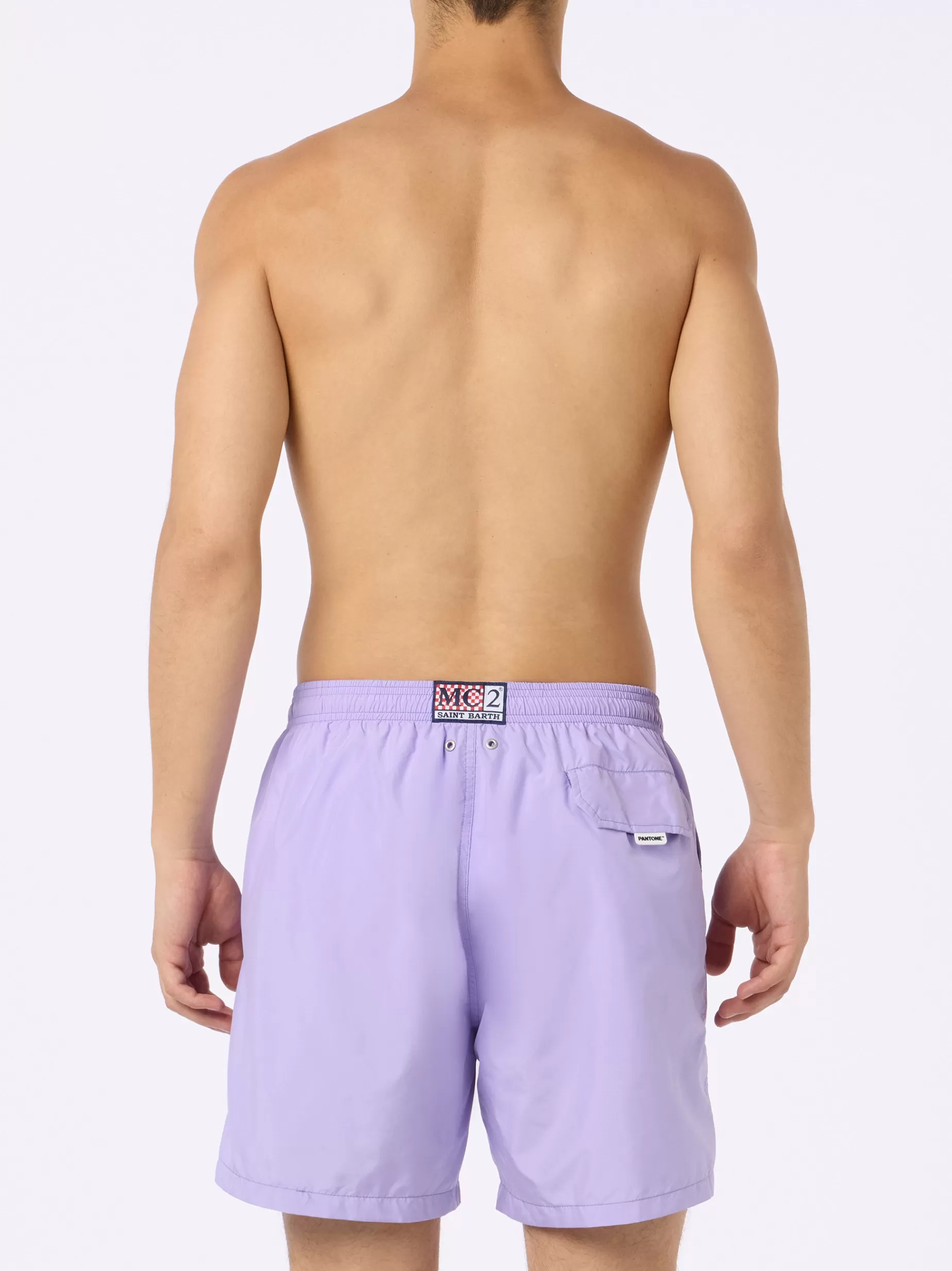 Discount Costume da bagno da uomo in tessuto leggero lilla Lighting Pantone | EDIZIONE SPECIALE PANTONE Uomo Costumi Mare Tinta Unita | Tessuto Leggero