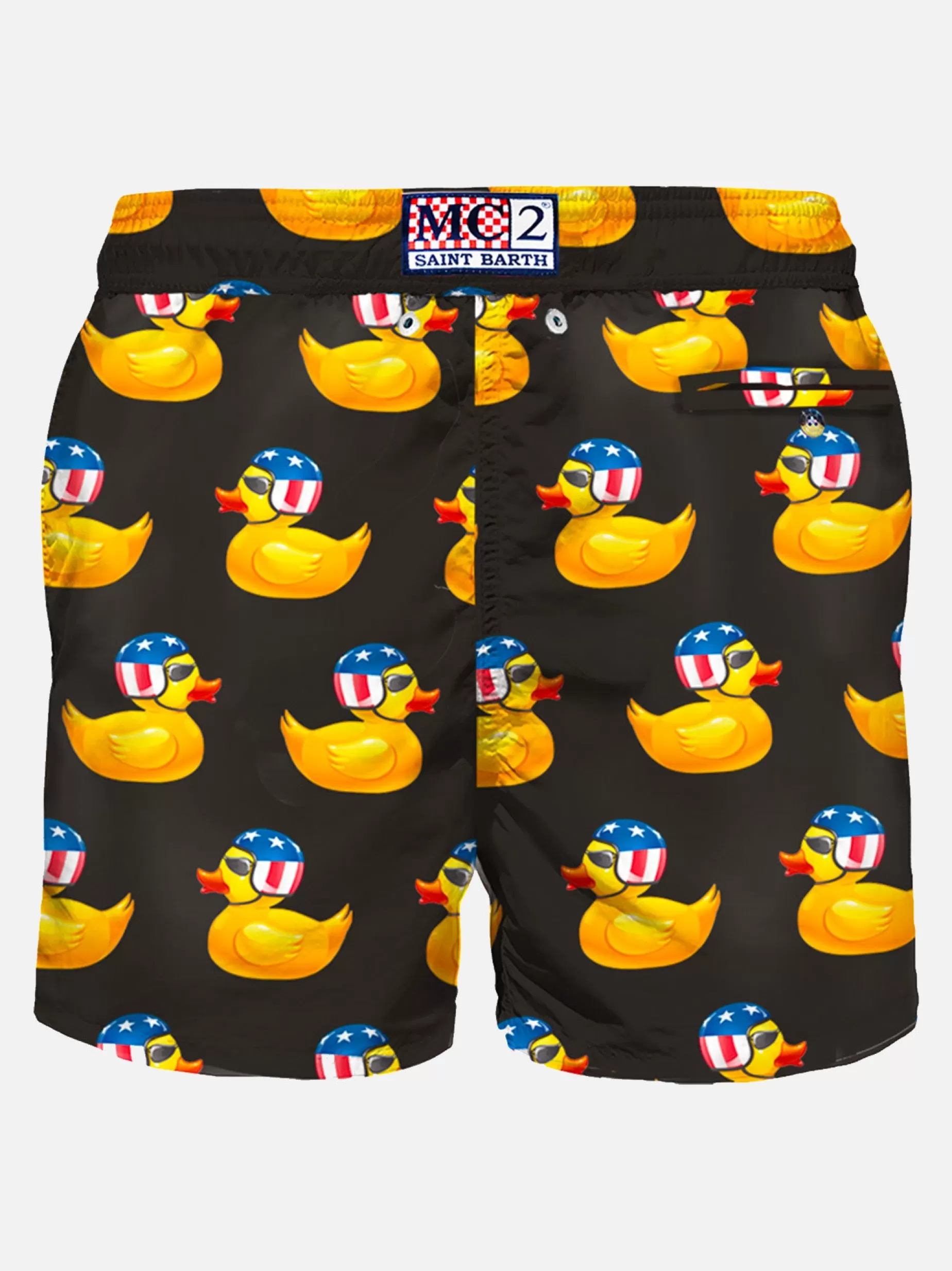 Best Sale Costume da bagno da uomo in tessuto leggero papere bikers Uomo Costumi Mare Stampati | Tessuto Leggero
