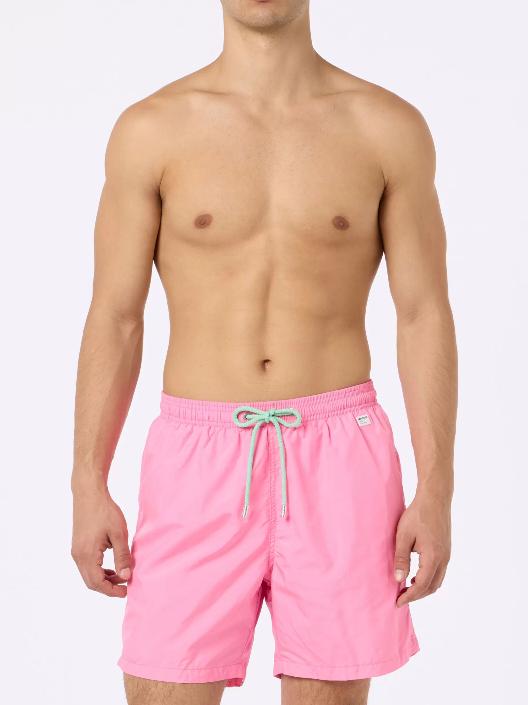 Best Costume da bagno da uomo in tessuto leggero rosa Lighting Pantone | EDIZIONE SPECIALE PANTONE Uomo Costumi Mare Tinta Unita | Tessuto Leggero