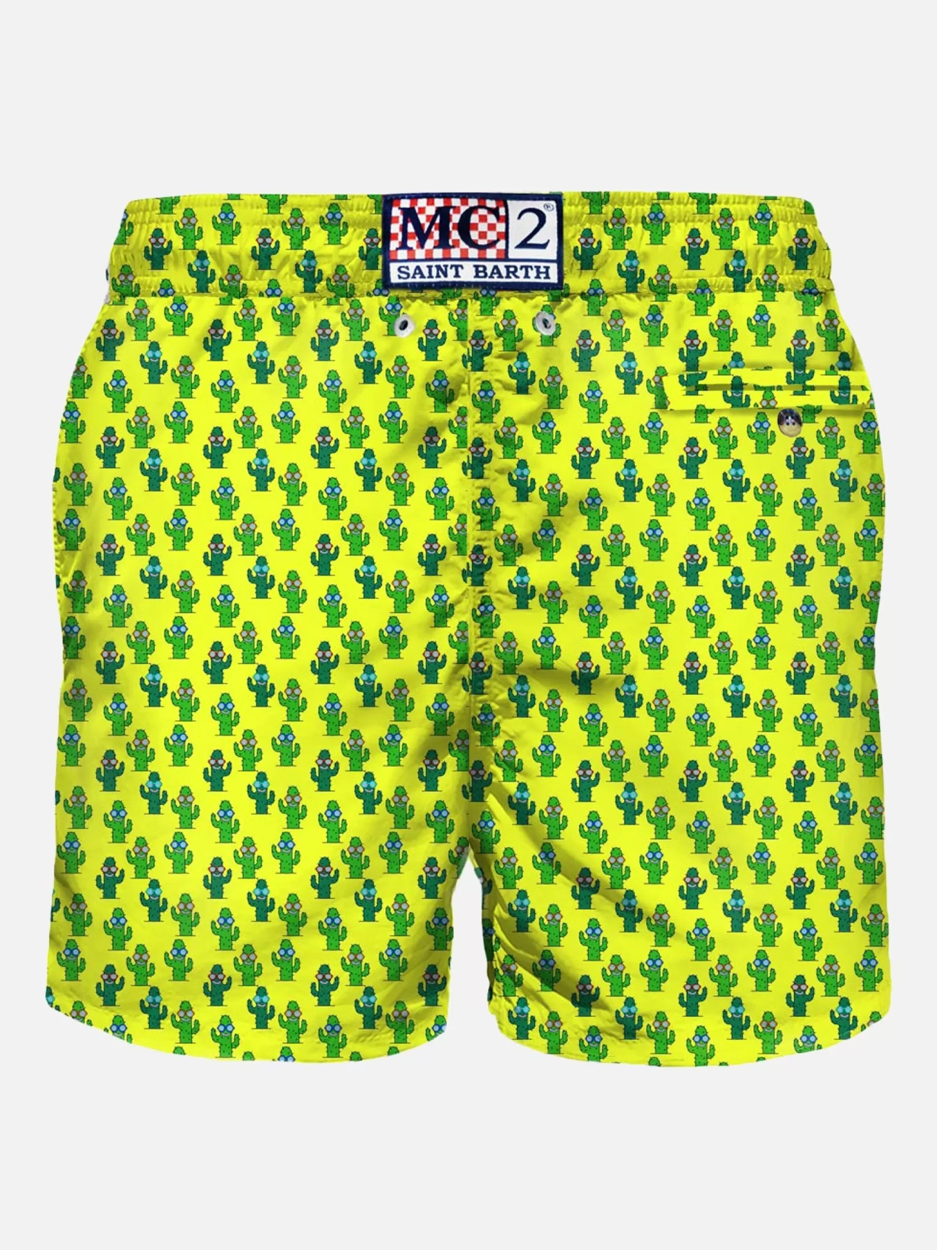 Store Costume da bagno da uomo in tessuto leggero stampa cactus Uomo Costumi Mare Microfantasia | Tessuto Leggero