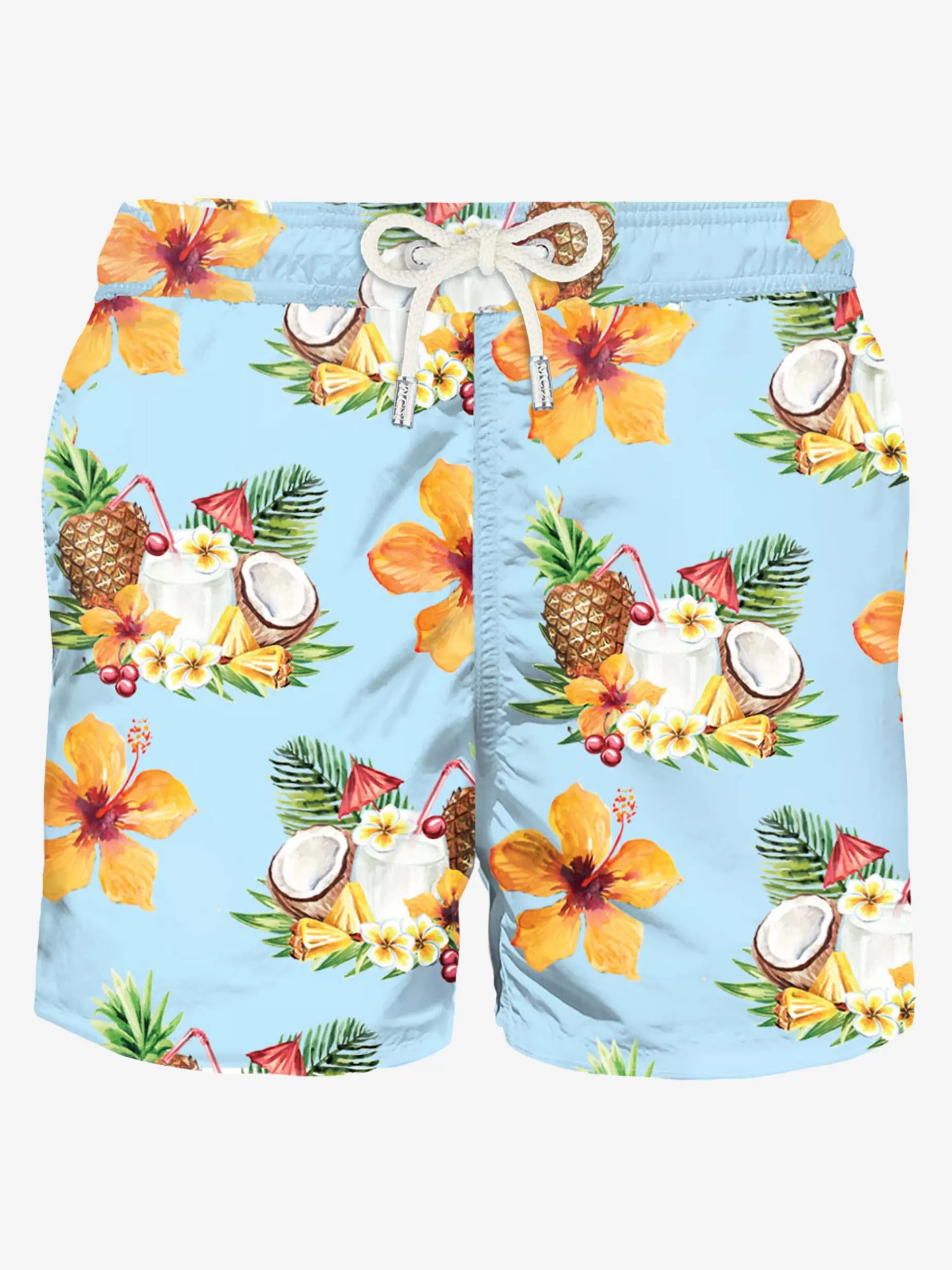 Sale Costume da bagno da uomo in tessuto leggero stampa cocco e ananas Uomo Costumi Mare Stampati | Tessuto Leggero