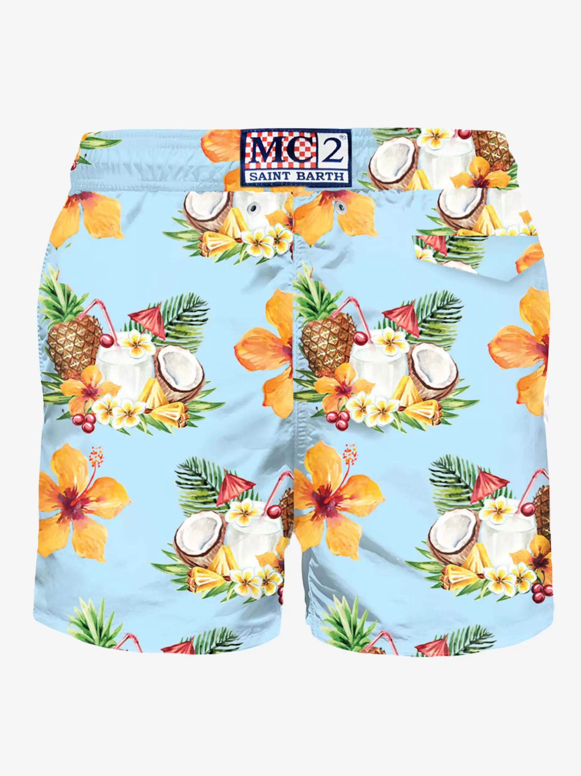 Sale Costume da bagno da uomo in tessuto leggero stampa cocco e ananas Uomo Costumi Mare Stampati | Tessuto Leggero