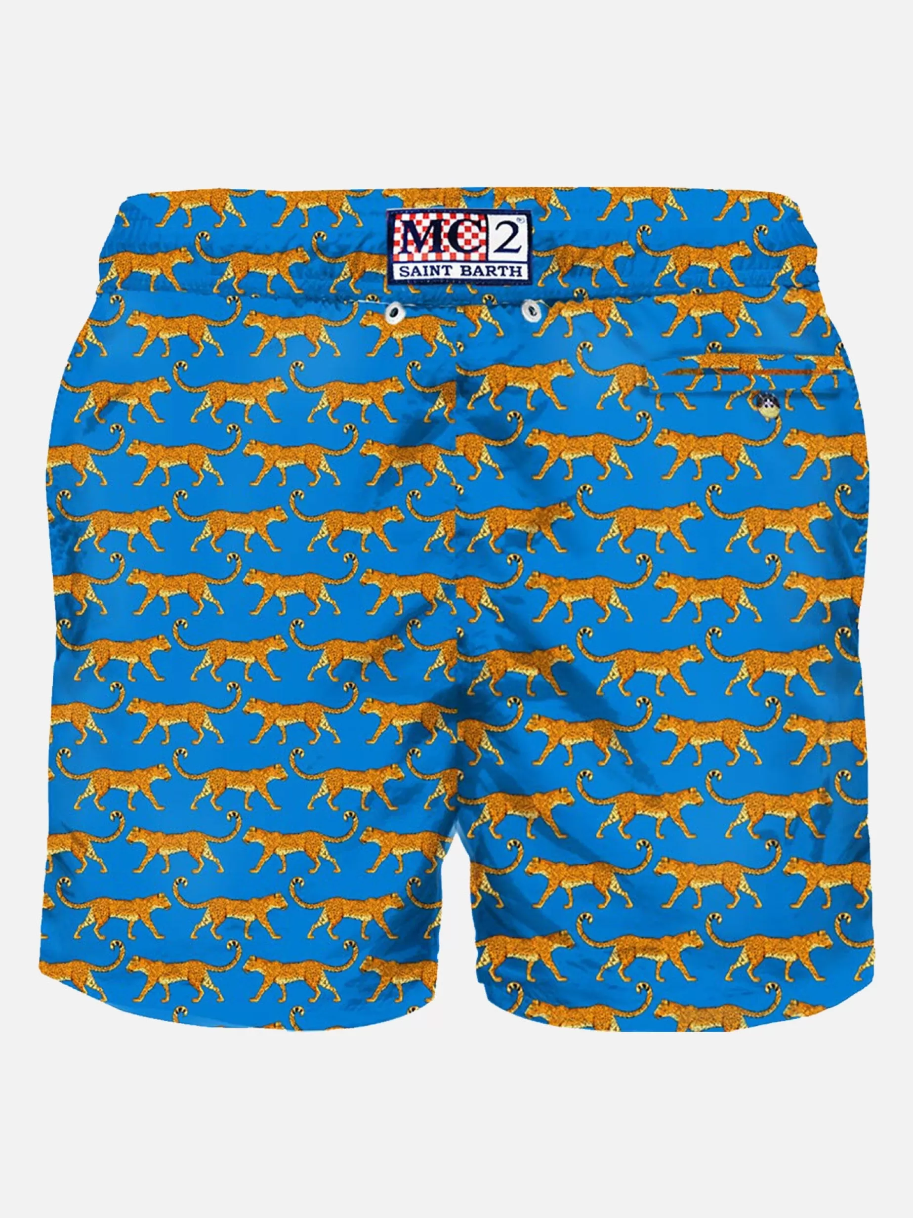 New Costume da bagno da uomo in tessuto leggero stampa leopardo Uomo Costumi Mare Microfantasia | Tessuto Leggero