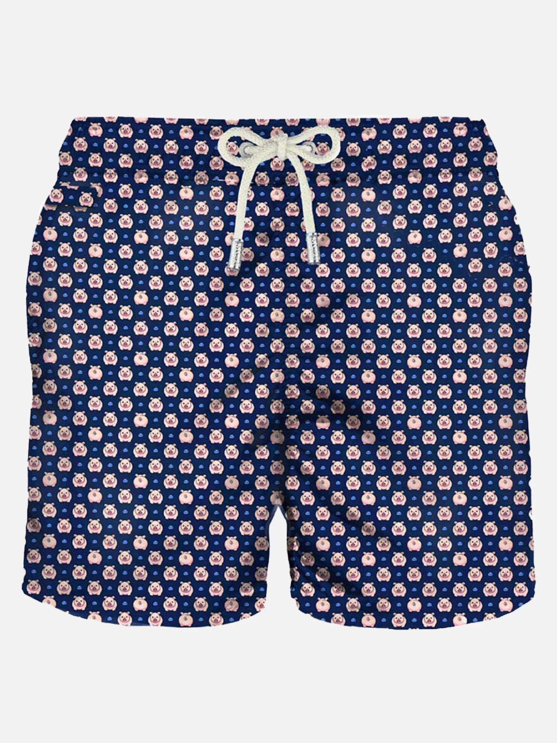 Outlet Costume da bagno da uomo in tessuto leggero stampa maialini Uomo Costumi Mare Microfantasia | Tessuto Leggero