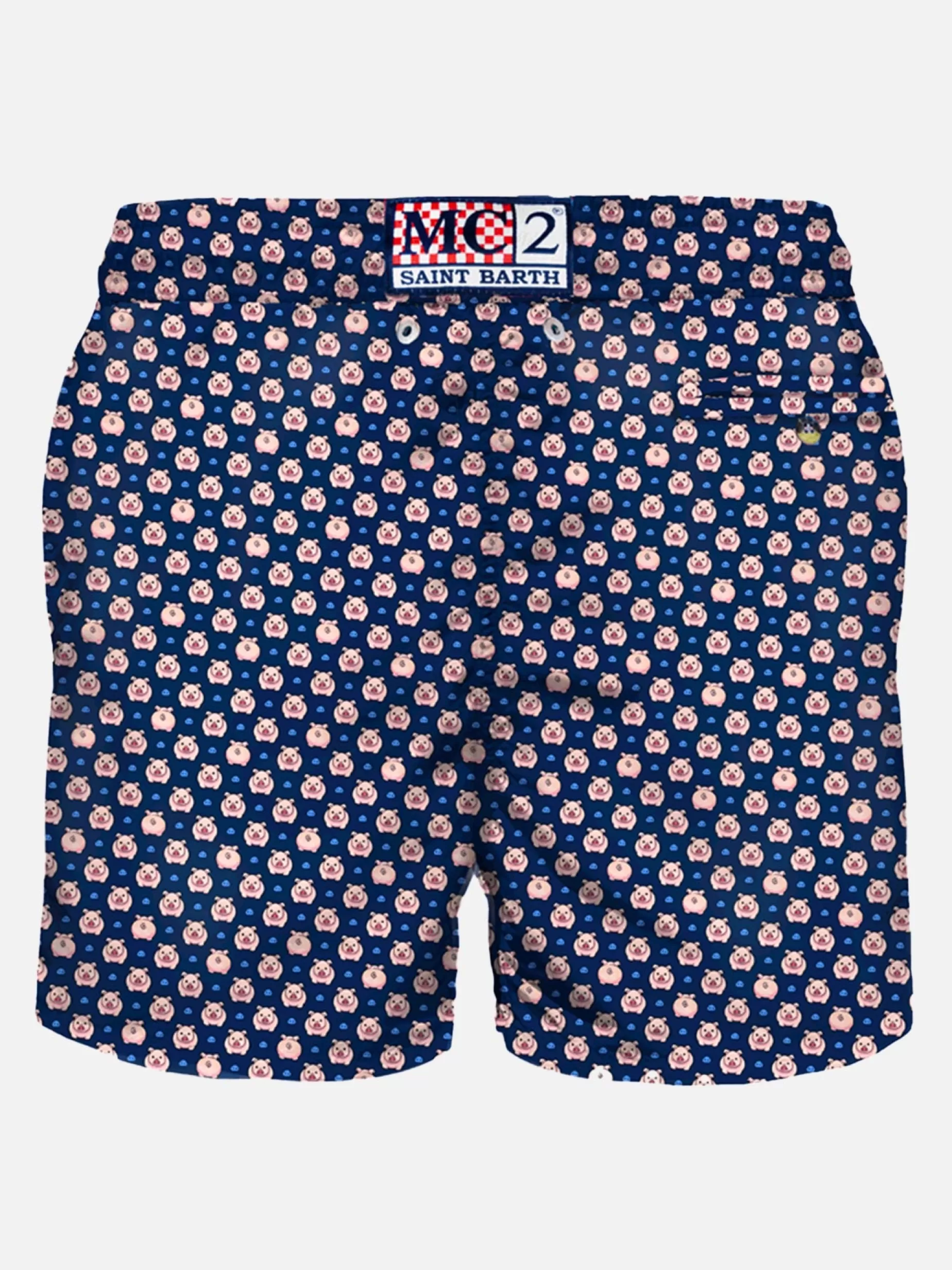 Outlet Costume da bagno da uomo in tessuto leggero stampa maialini Uomo Costumi Mare Microfantasia | Tessuto Leggero