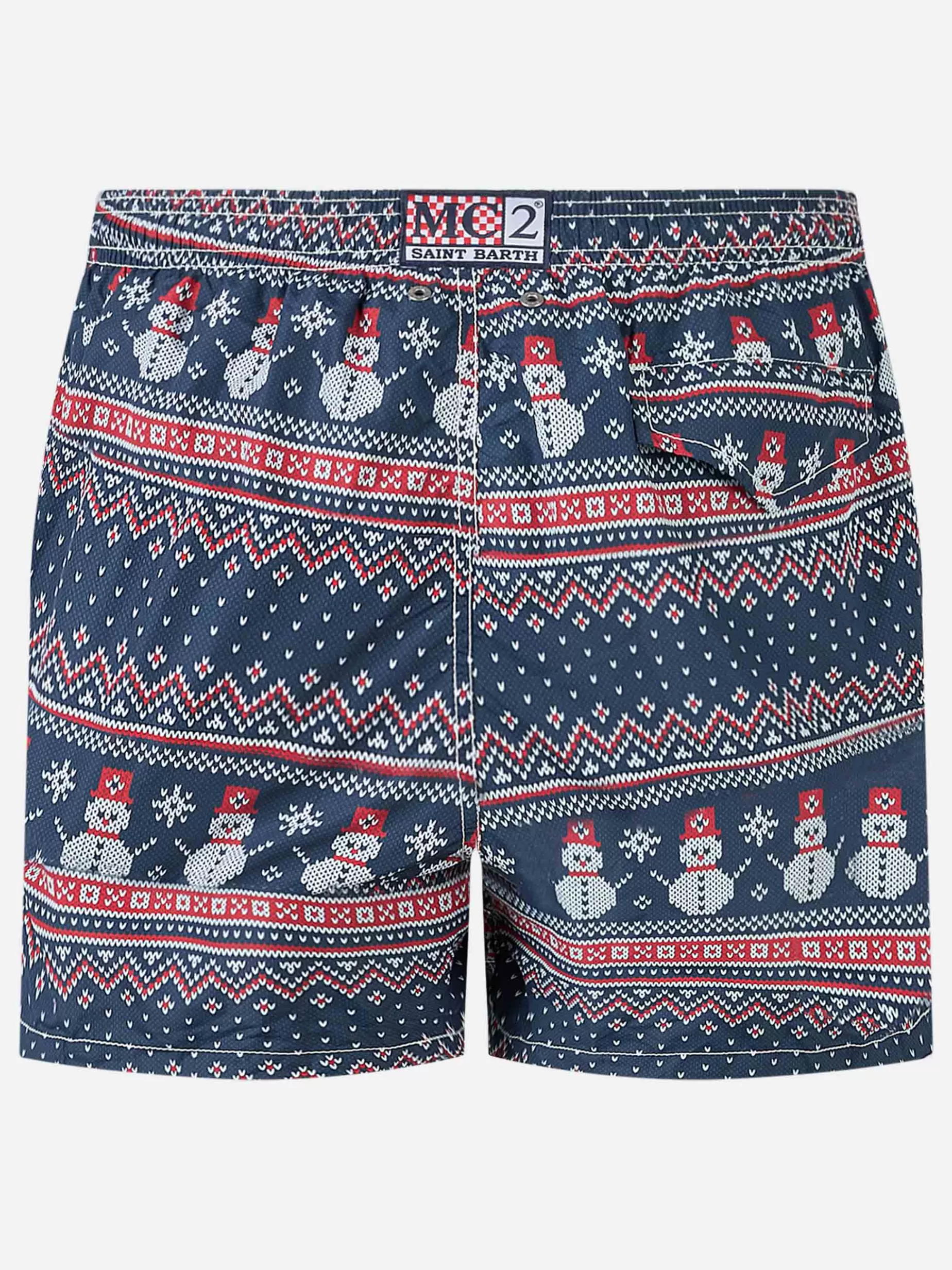Outlet Costume da bagno da uomo in tessuto leggero stampa pupazzo di neve Uomo Costumi Mare Stampati | Tessuto Leggero