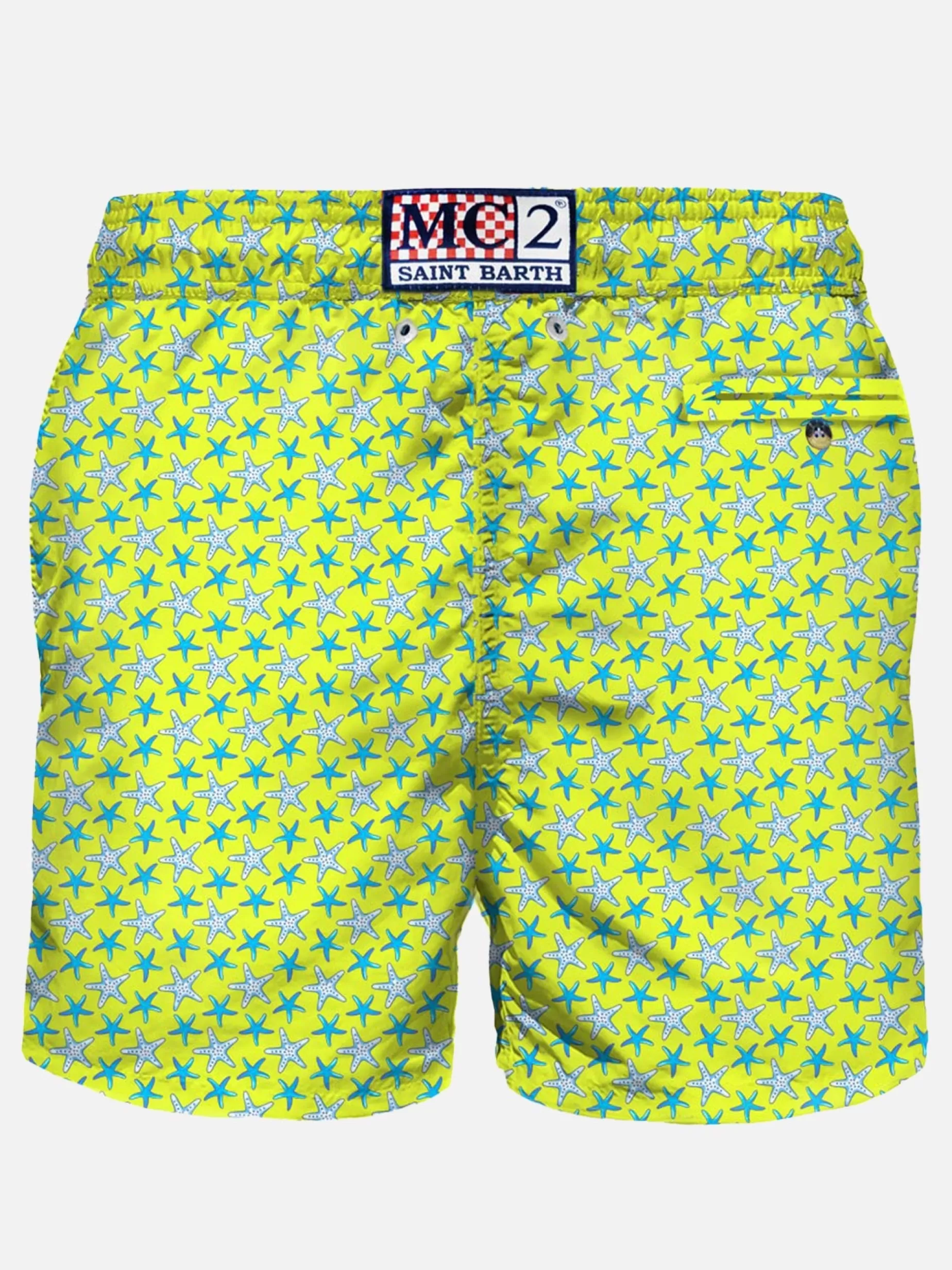 Hot Costume da bagno da uomo in tessuto leggero stampa stelle marine Uomo Costumi Mare Microfantasia | Tessuto Leggero