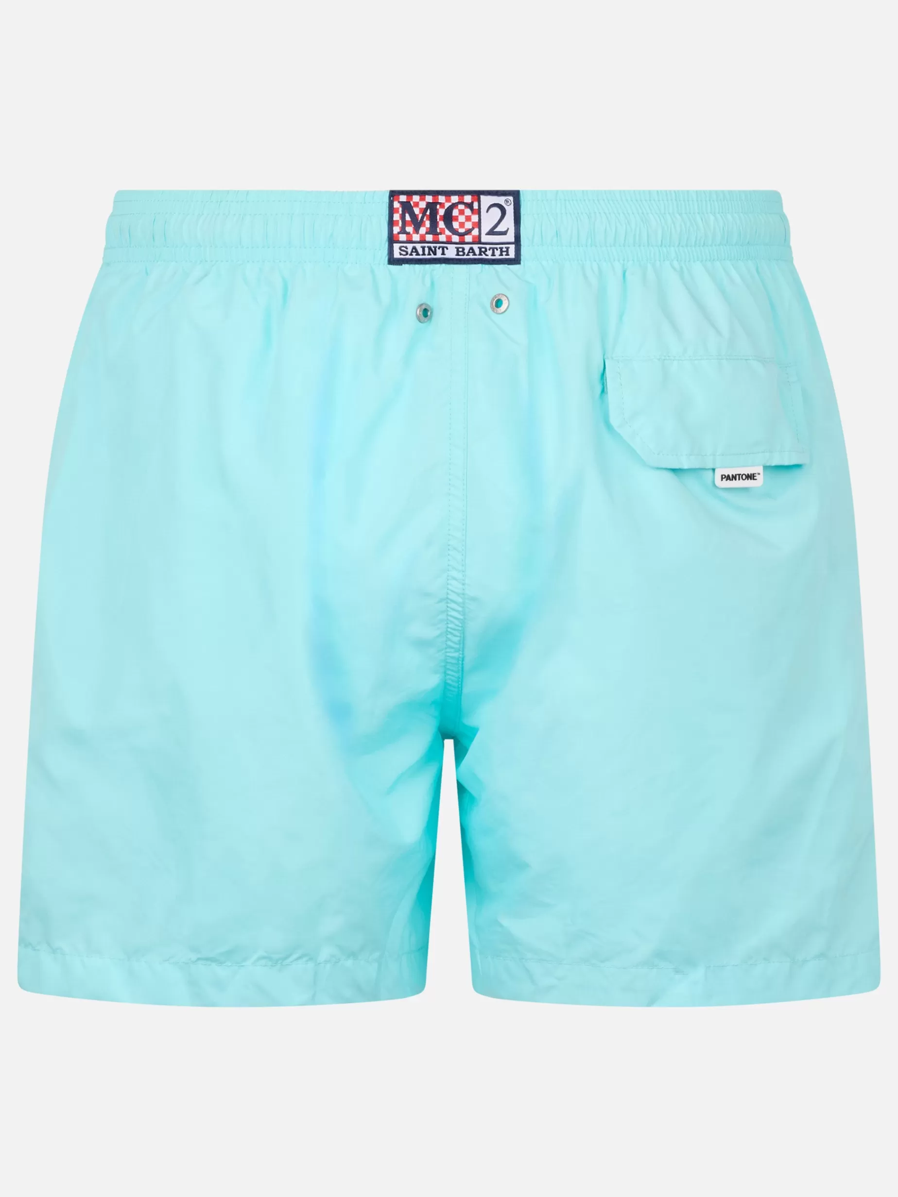 Cheap Costume da bagno da uomo in tessuto leggero verde acqua Lighting Pantone | EDIZIONE SPECIALE PANTONE Uomo Costumi Mare Tinta Unita | Tessuto Leggero
