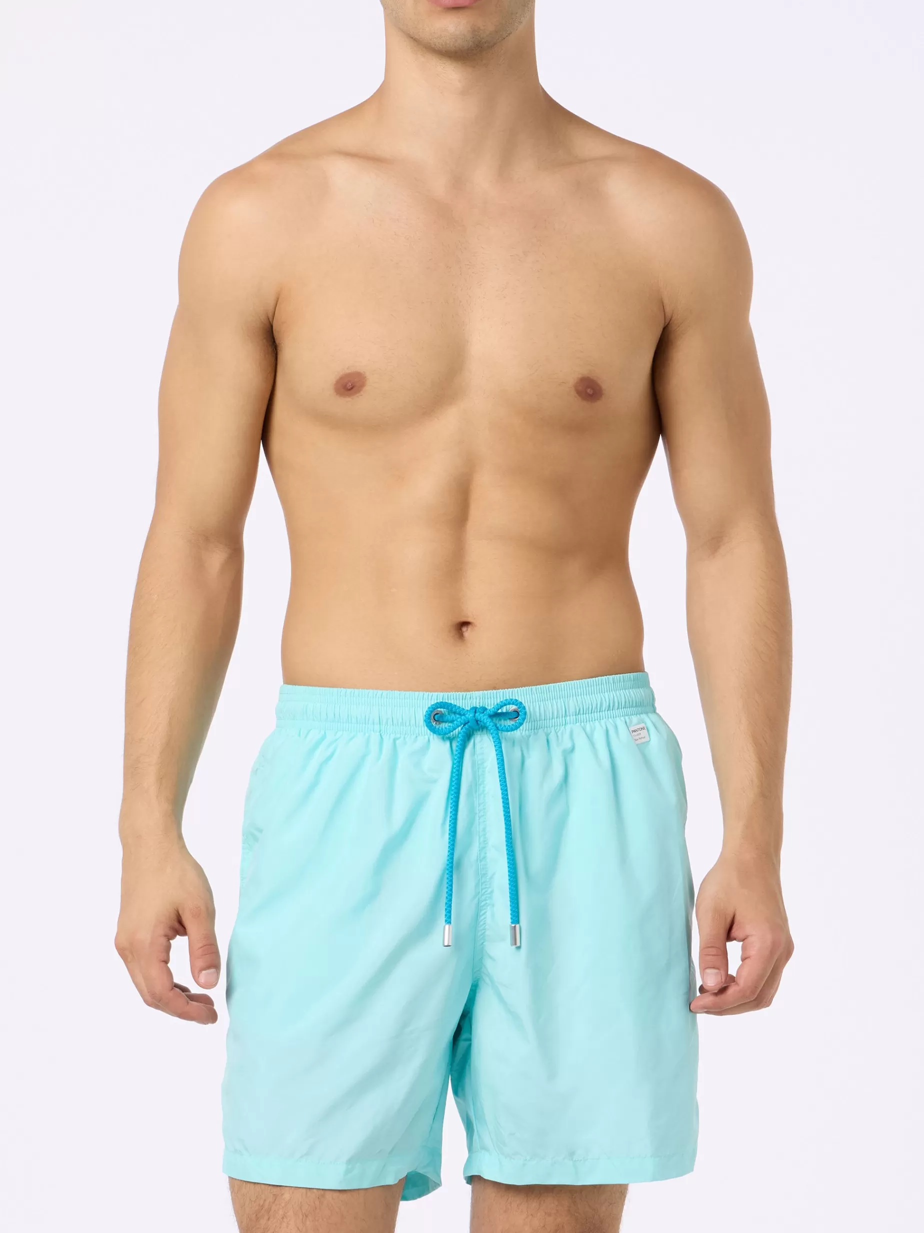 Cheap Costume da bagno da uomo in tessuto leggero verde acqua Lighting Pantone | EDIZIONE SPECIALE PANTONE Uomo Costumi Mare Tinta Unita | Tessuto Leggero