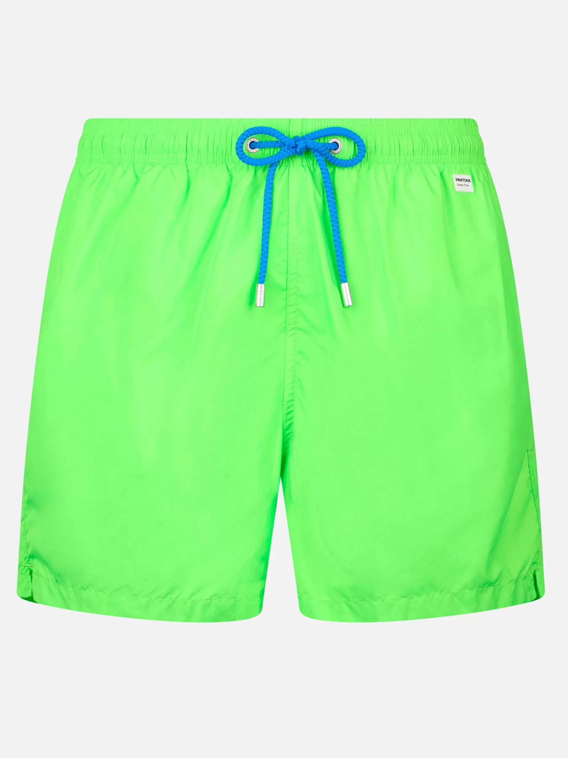 Fashion Costume da bagno da uomo in tessuto leggero verde fluo Lighting Pantone | EDIZIONE SPECIALE PANTONE Uomo Costumi Mare Tinta Unita | Tessuto Leggero