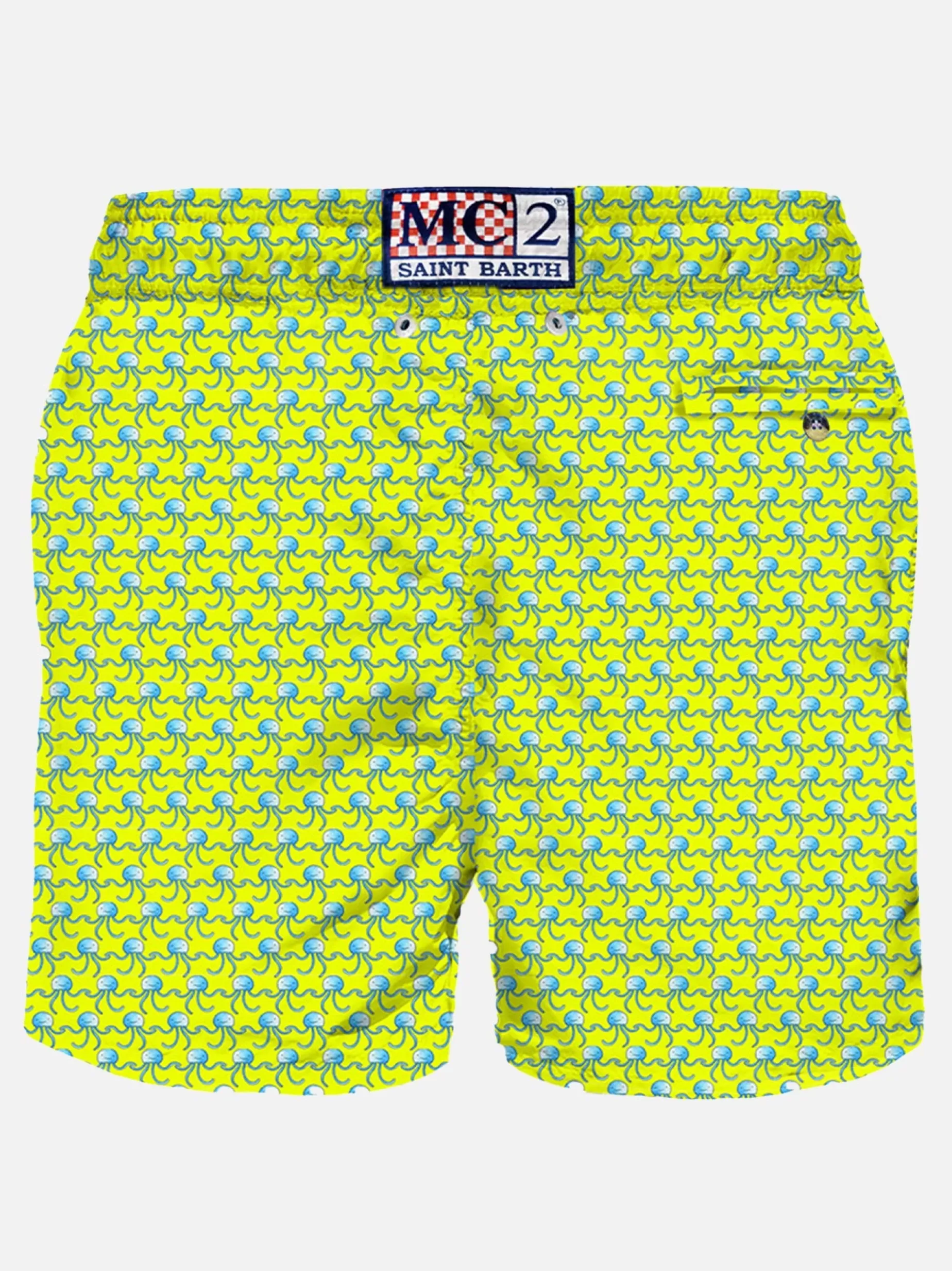 Store Costume da bagno da uomo stampa meduse fluo Uomo Costumi Mare Microfantasia