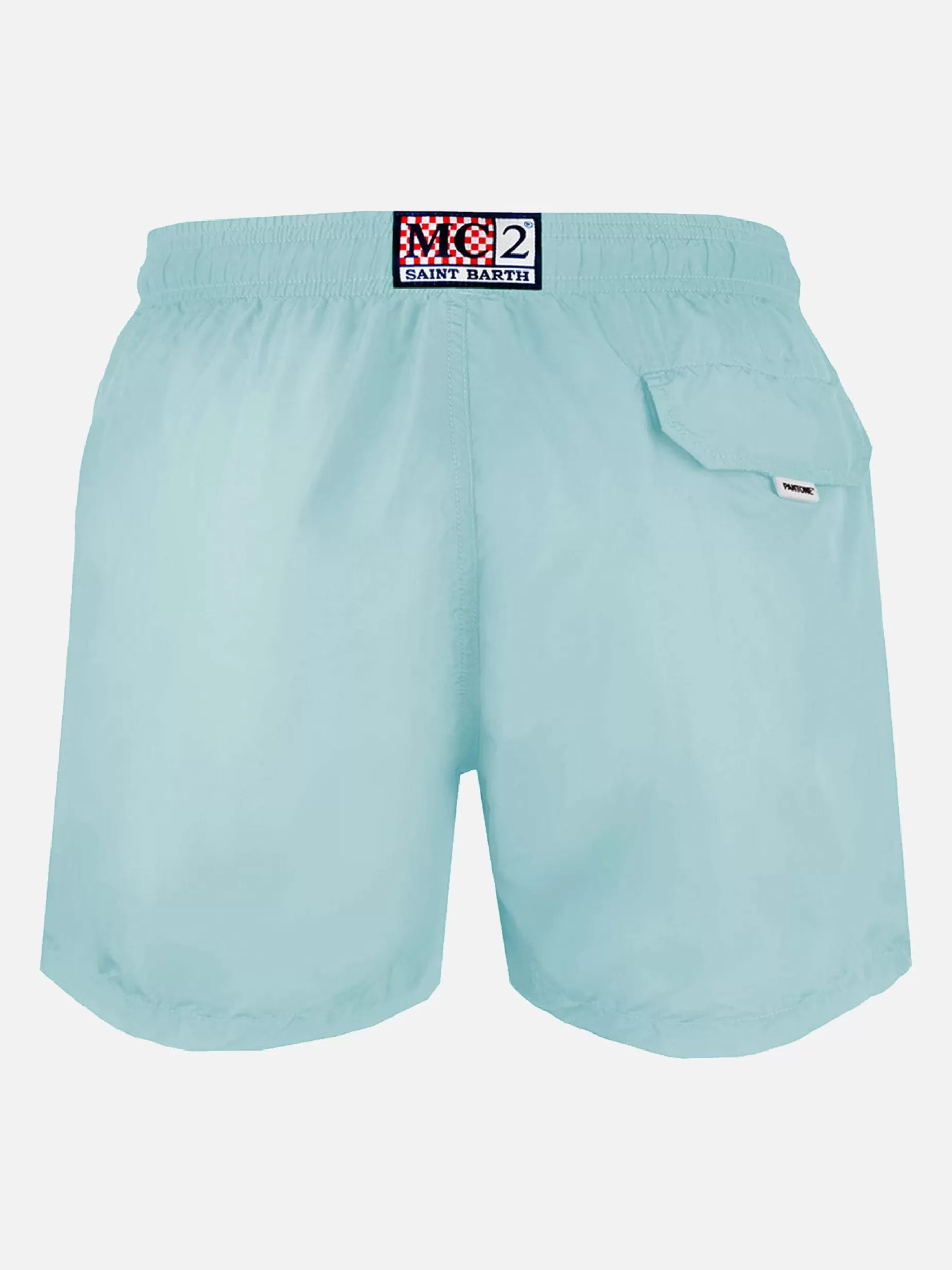 Cheap Costume da bagno da uomo verde acqua | EDIZIONE SPECIALE PANTONE® Uomo Costumi Mare Tinta Unita | Tessuto Leggero