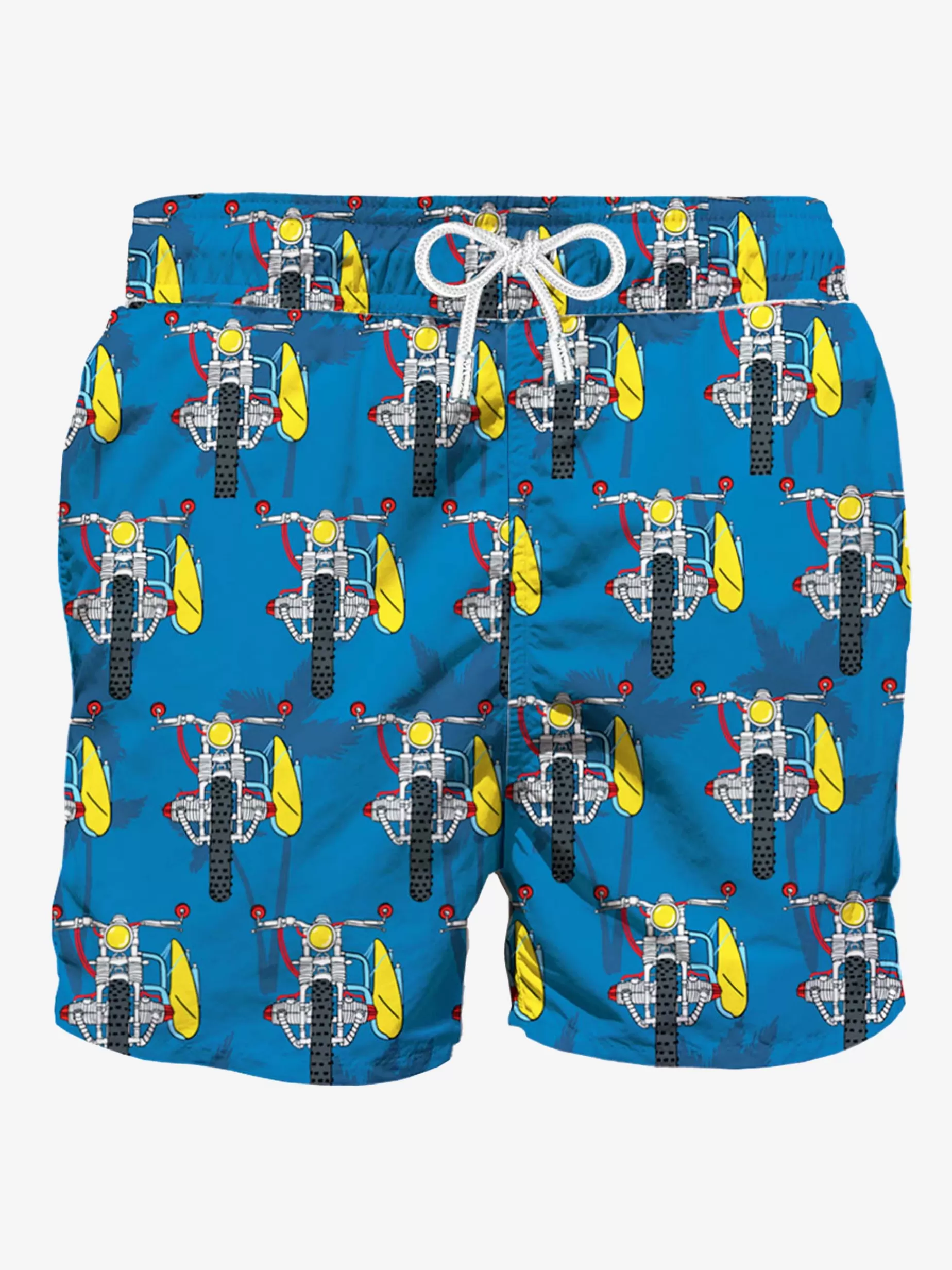 Cheap Costume da bagno di media lunghezza con moto da surf Uomo Costumi Mare Stampati | Tessuto Mano Pesca