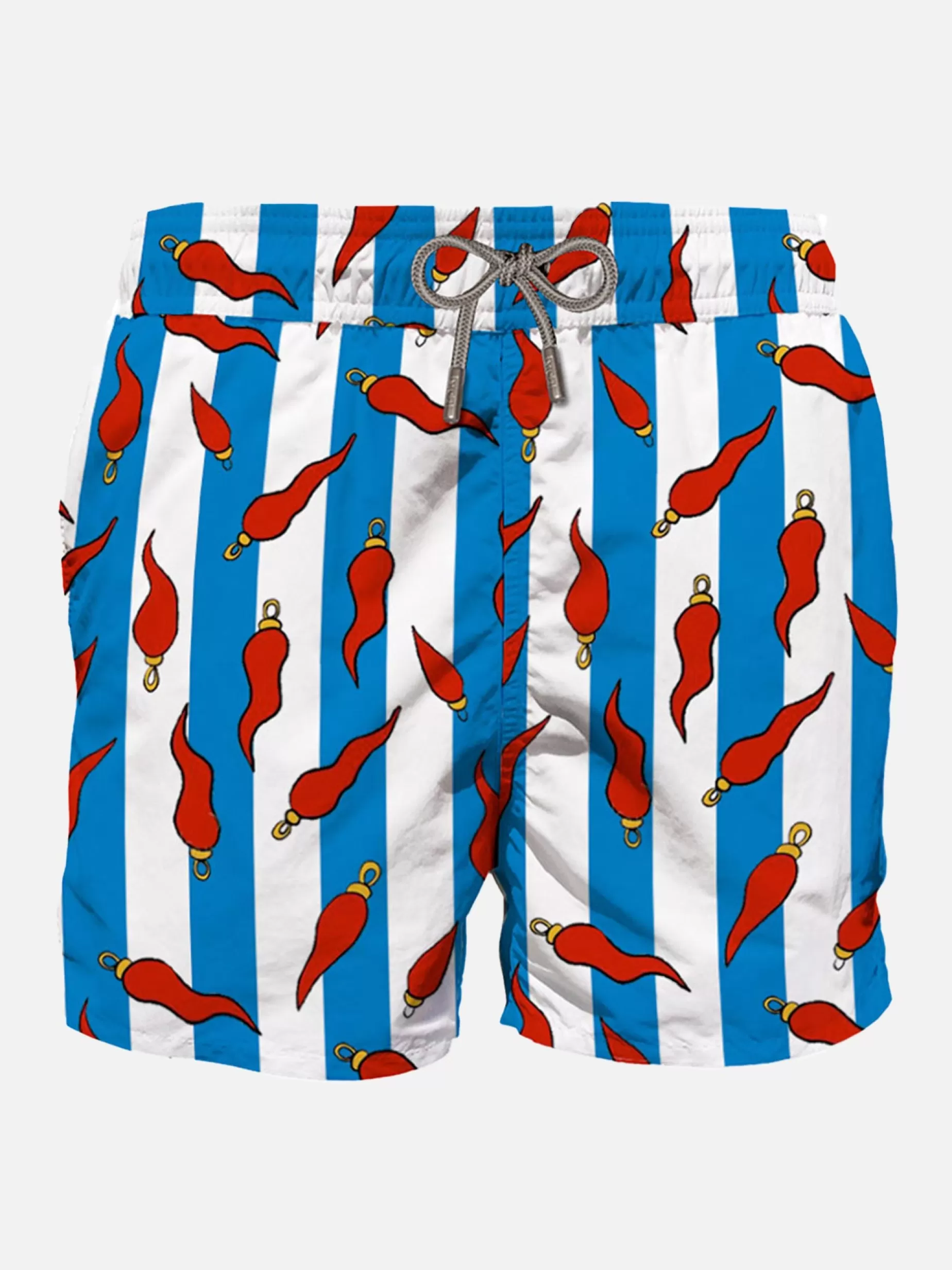 Sale Costume da bagno di media lunghezza con stampa portafortuna Uomo Costumi Mare Stampati | Tessuto Mano Pesca