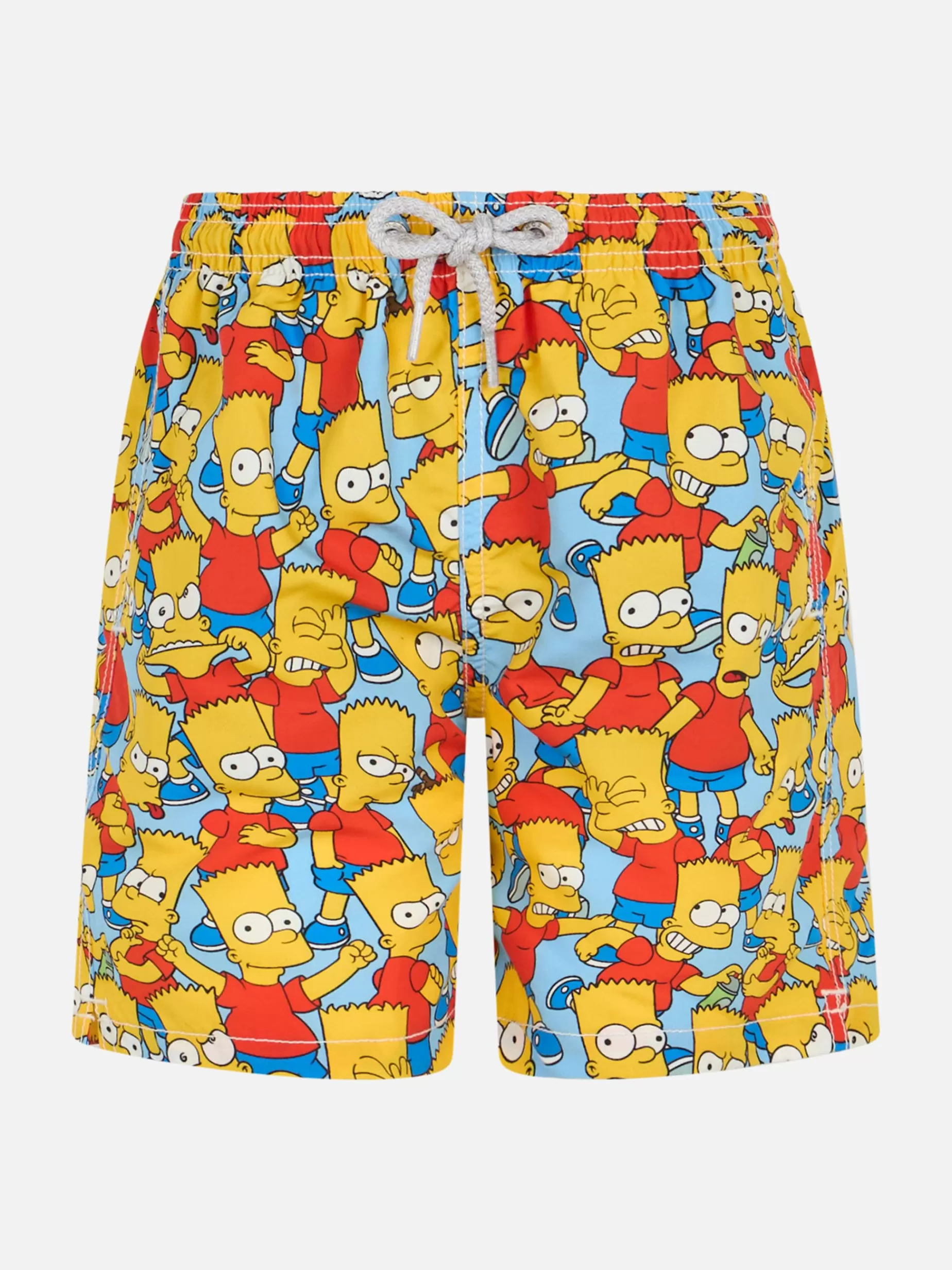 Shop Costume da bagno Jean da bambino di media lunghezza con stampa Bart Simpson | L'EDIZIONE SPECIALE SIMPSON Uomo Costumi Mare Stampati | Tessuto Mano Pesca