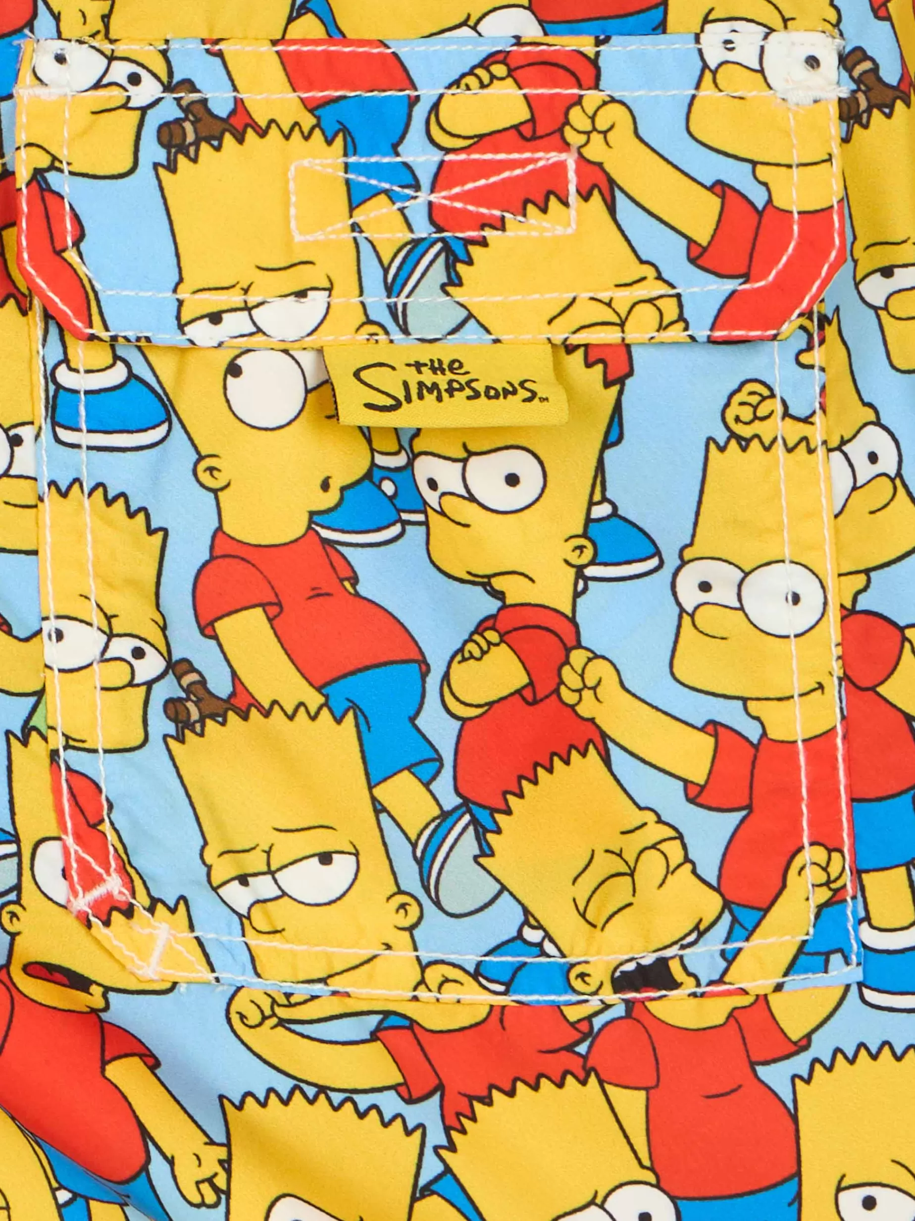 Shop Costume da bagno Jean da bambino di media lunghezza con stampa Bart Simpson | L'EDIZIONE SPECIALE SIMPSON Uomo Costumi Mare Stampati | Tessuto Mano Pesca