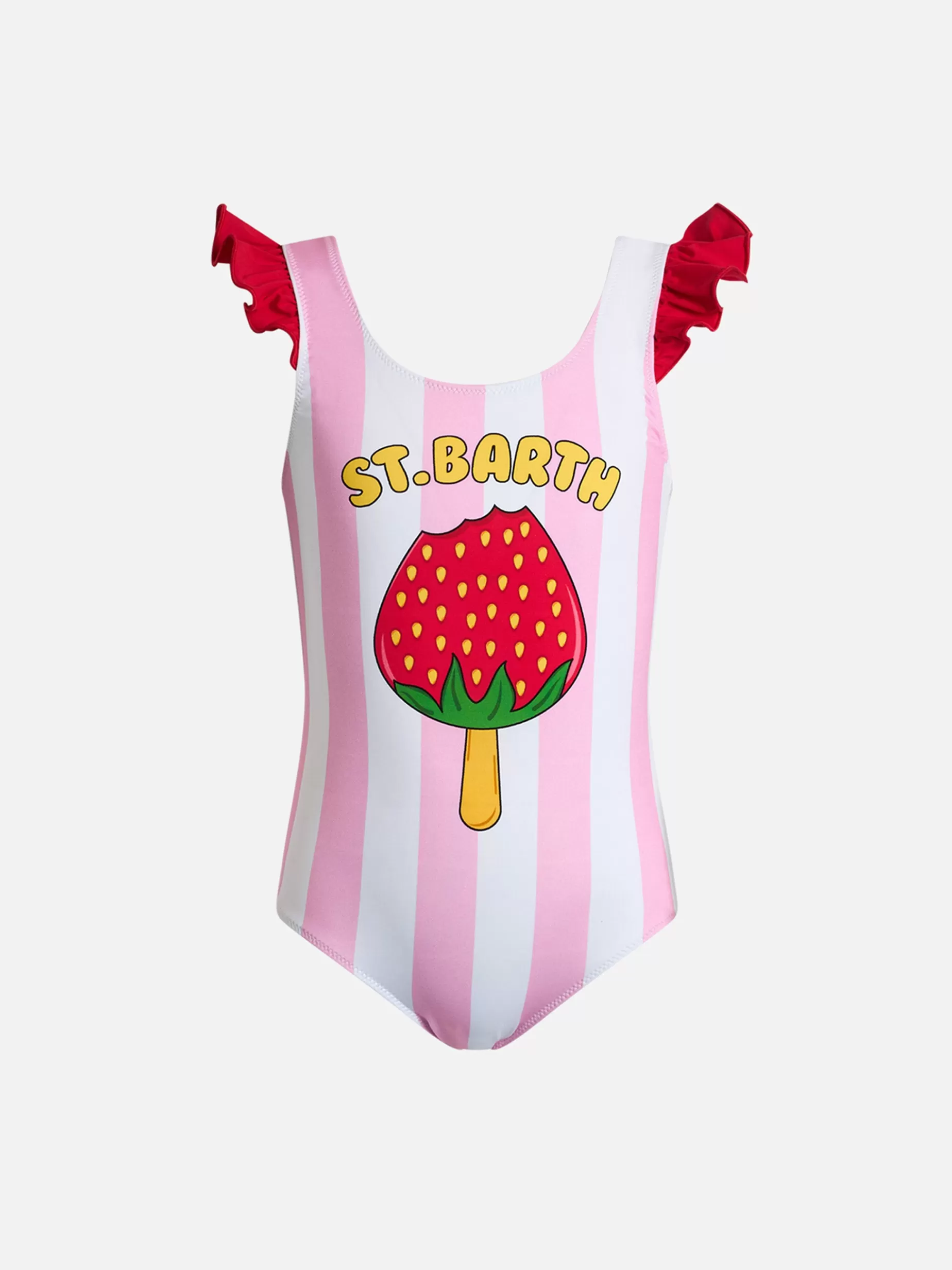 Clearance Costume intero da bambina Carol con spalline arricciate Costumi Da Bagno Stampati | Costumi Interi