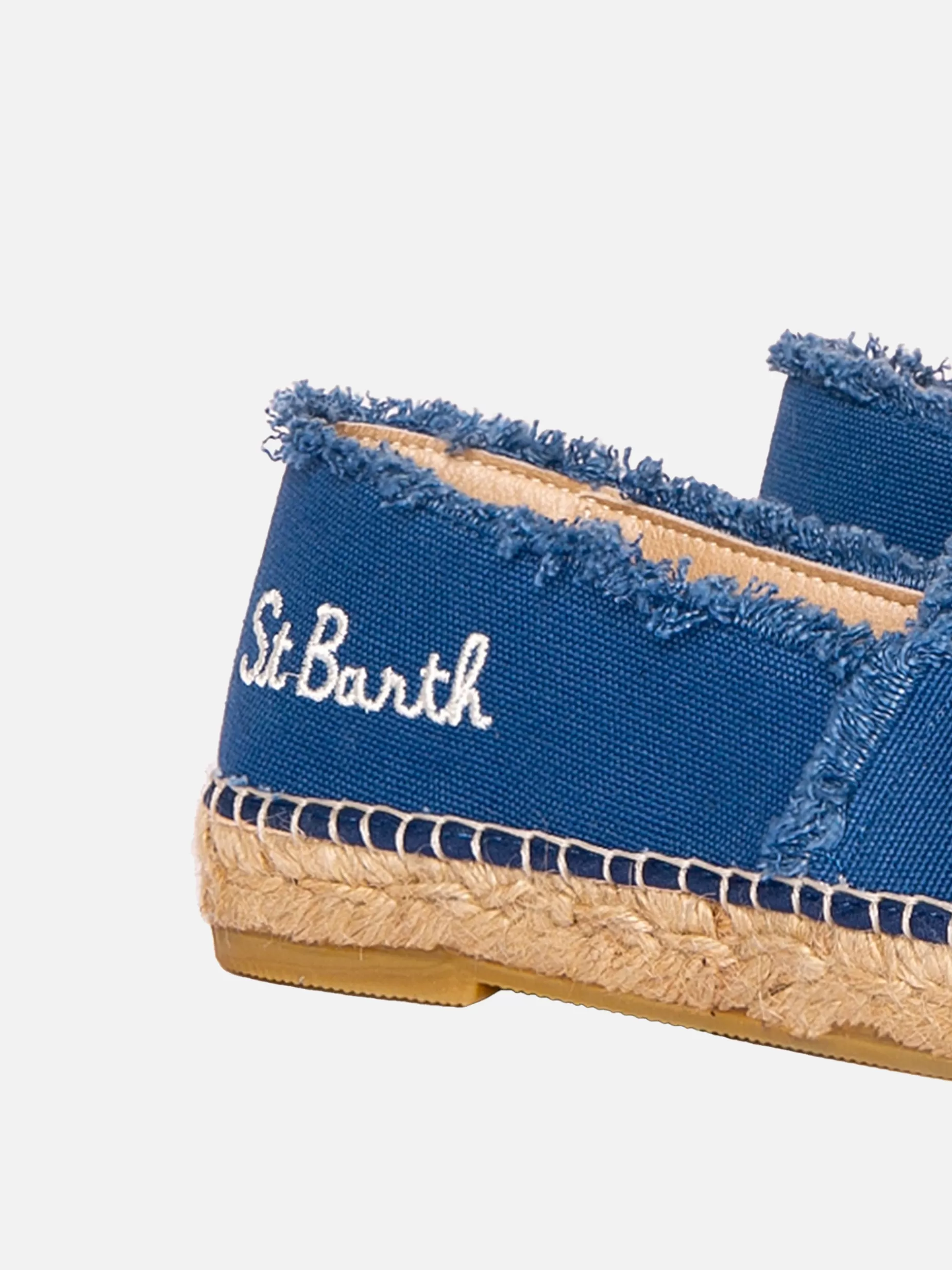 Discount Espadrillas in tela denim con ricamo Donna Calzature