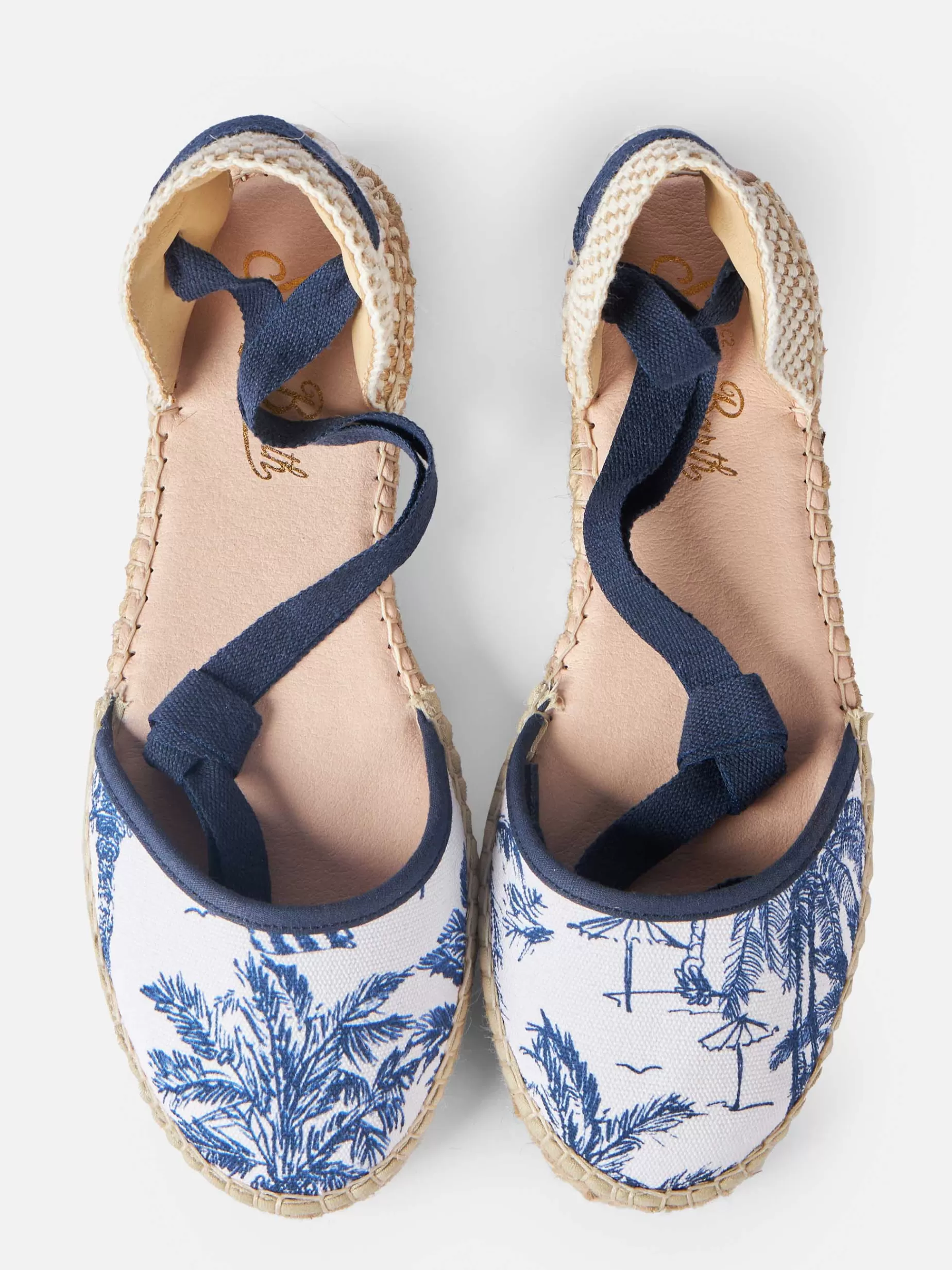 Flash Sale Espadrillas piatte con stampa toile de jouy Donna Calzature