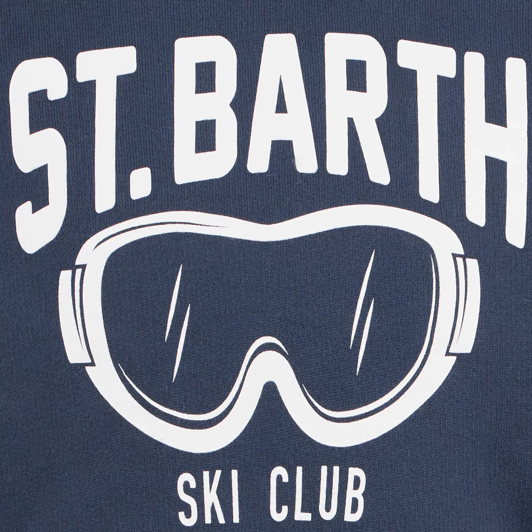 Store Felpa blu da bambino con stampa St. Barth Ski Club Bambino Felpe