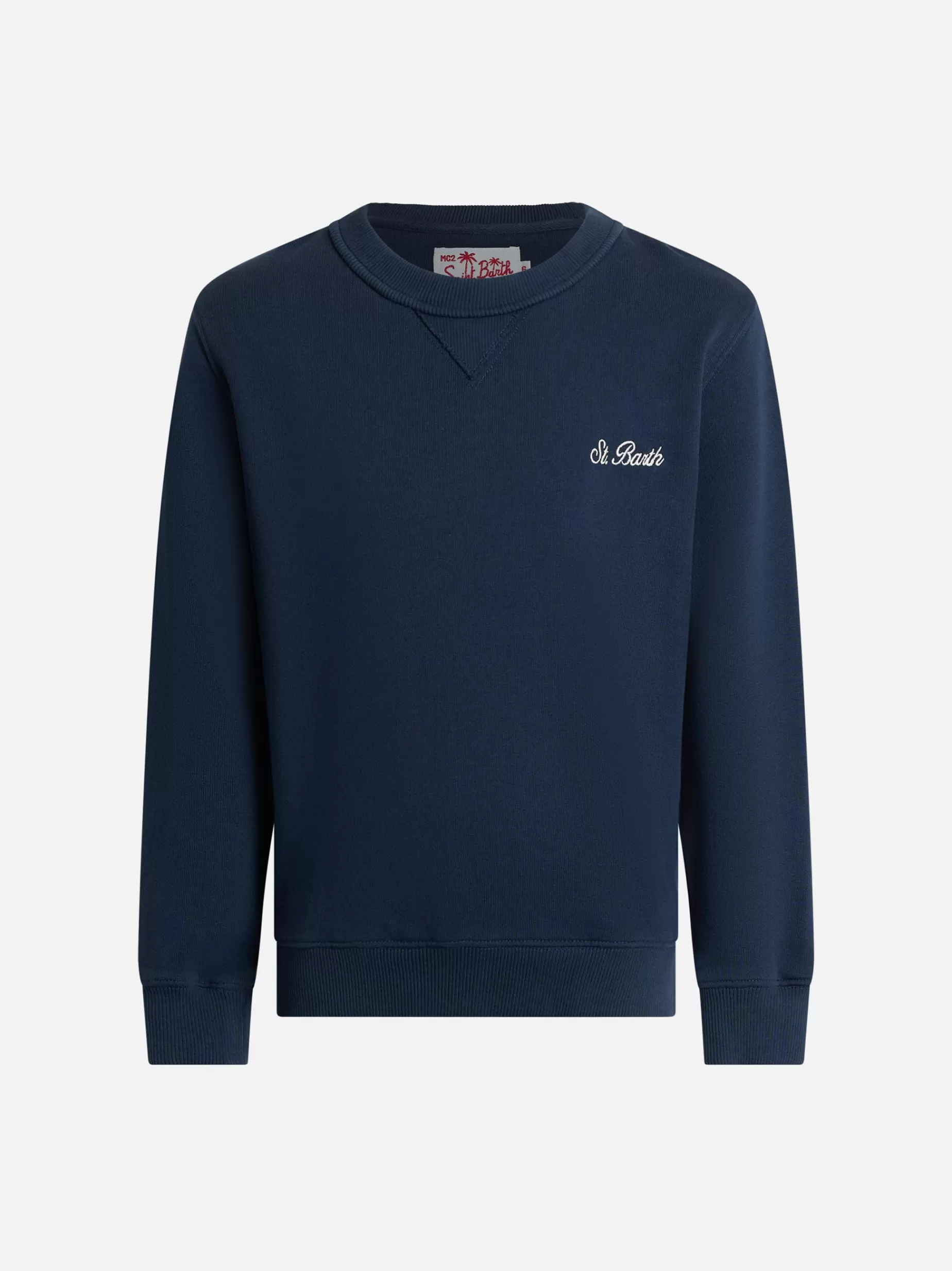 Online Felpa da bambino girocollo in cotone felpato Cooper Jr con ricami Bambino Felpe