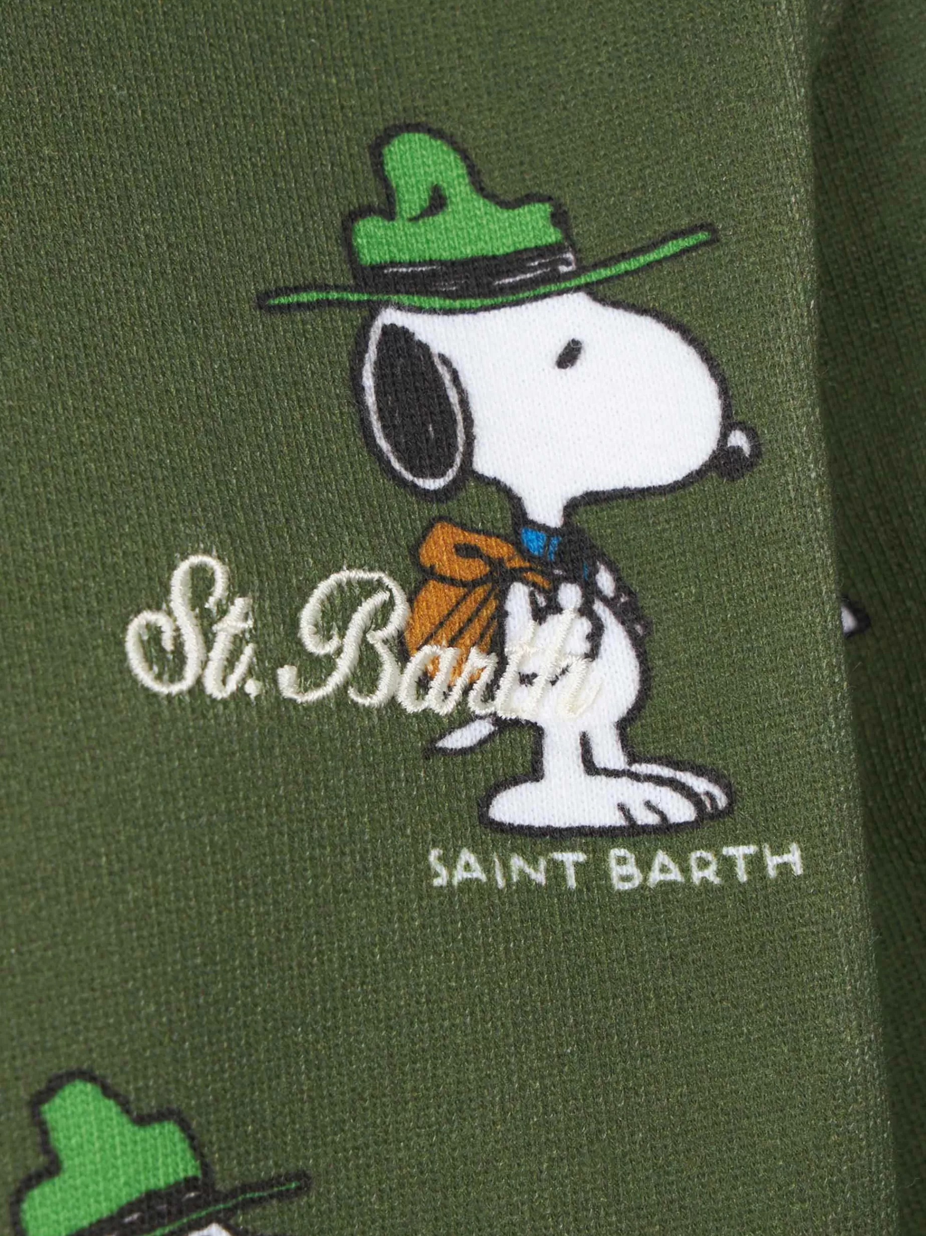Fashion Felpa da bambino girocollo verde con stampa Snoopy | EDIZIONE SPECIALE SNOOPY PEANUTS™ Bambino Felpe