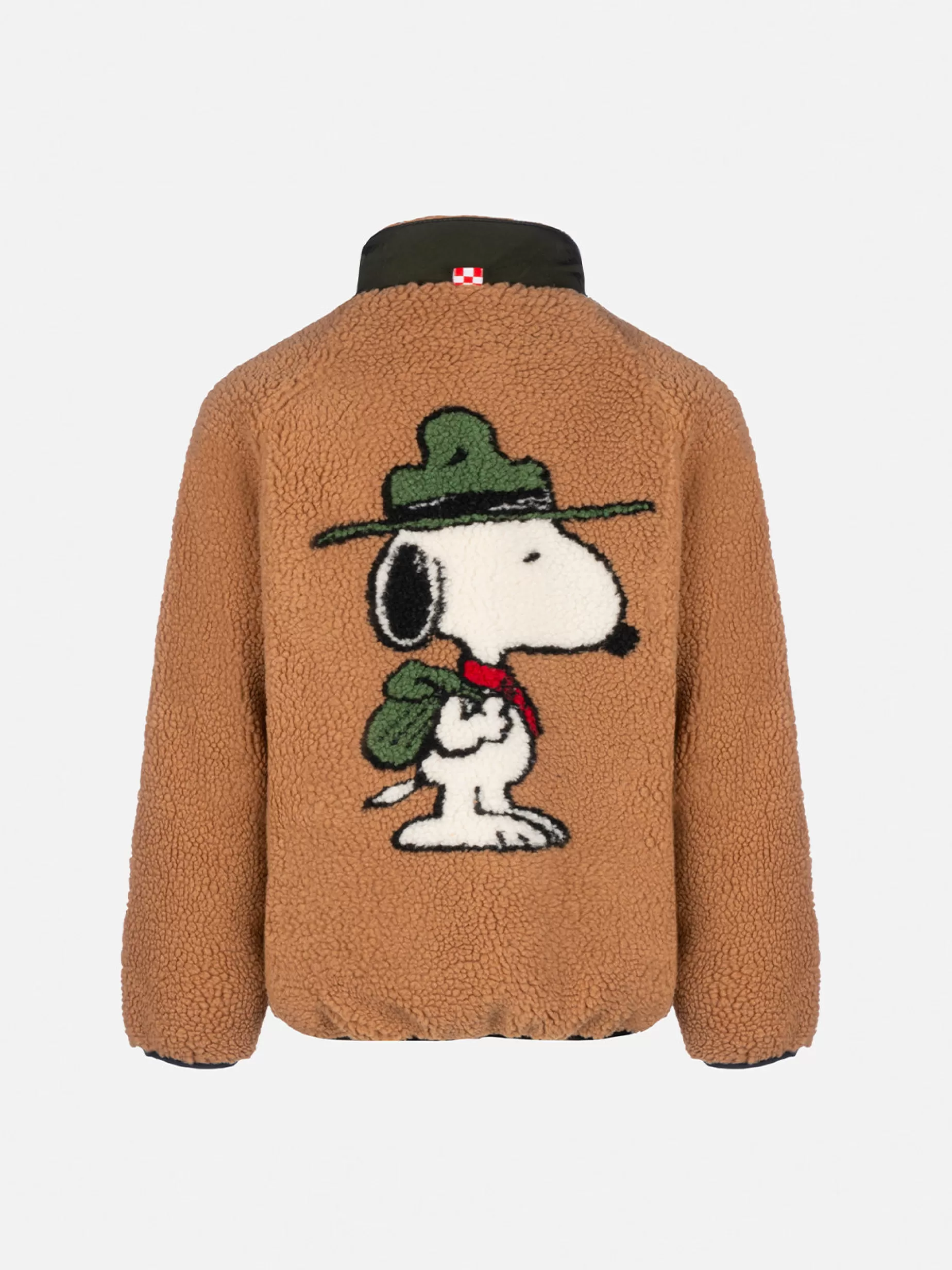 Clearance Giacca beige sherpa da bambino Keystone con stampa Snoopy | EDIZIONE SPECIALE SNOOPY PEANUTS Bambino Capispalla