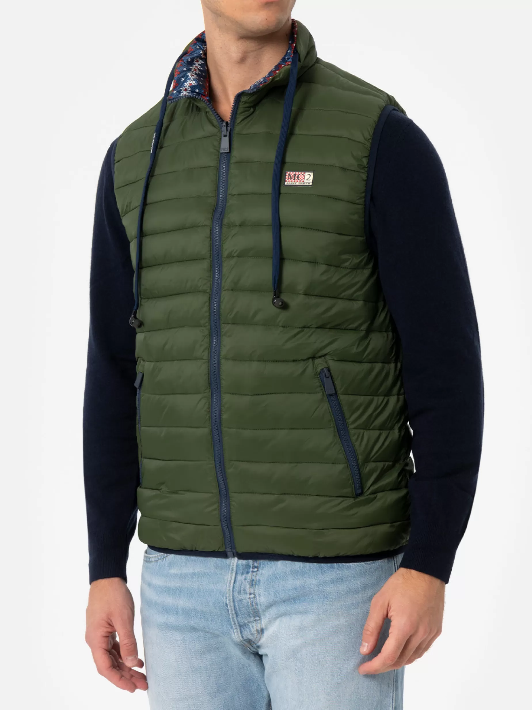 Best Gilet imbottito verde militare da uomo Aspen Uomo Capispalla