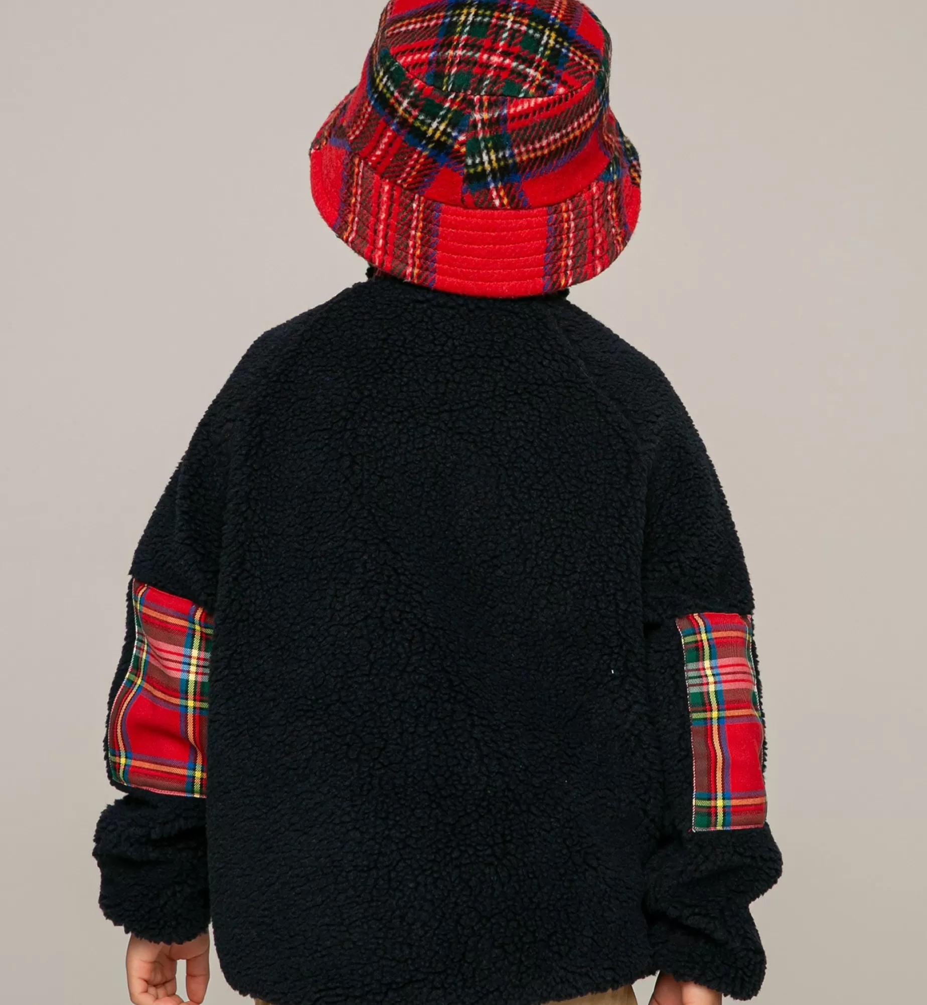 Hot Giubbino in sherpa da bambino con taschino e ricamo St. Barth Bambino Capispalla