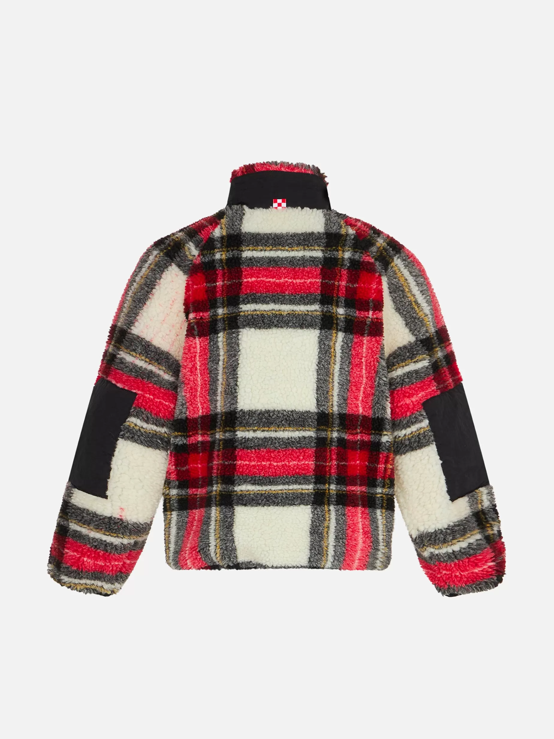 Flash Sale Giubbotto in sherpa tartan da bambino con ricamo St. Barth Bob Club Bambino Capispalla