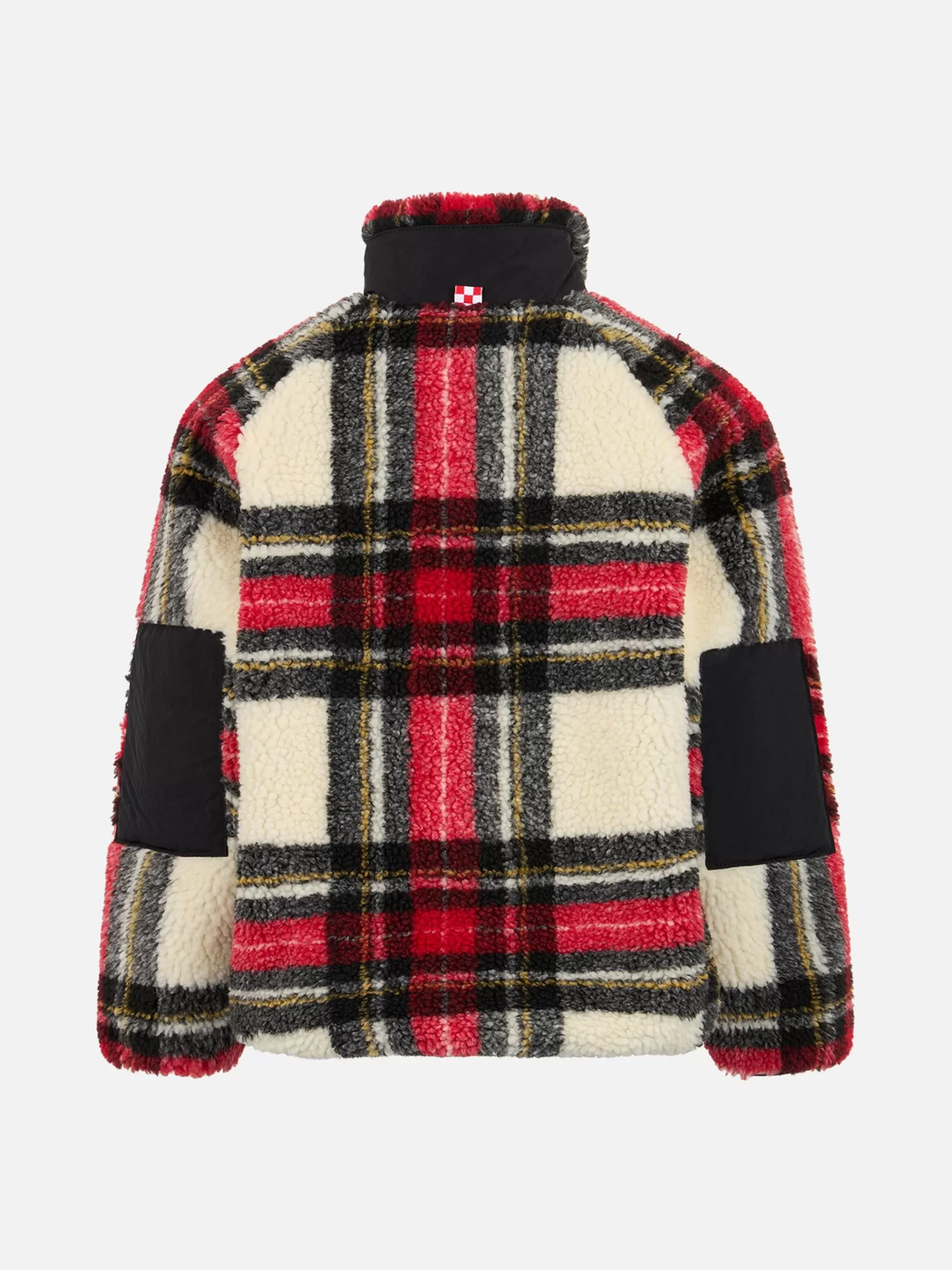 Flash Sale Giubbotto sherpa da bambina con stampa tartan Capispalla