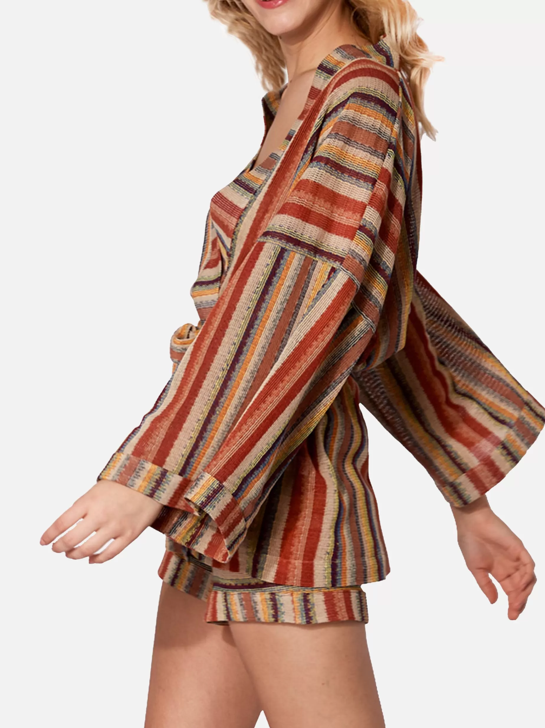 Shop Kimono lavorato a maglia in stile Navajo Donna Abiti