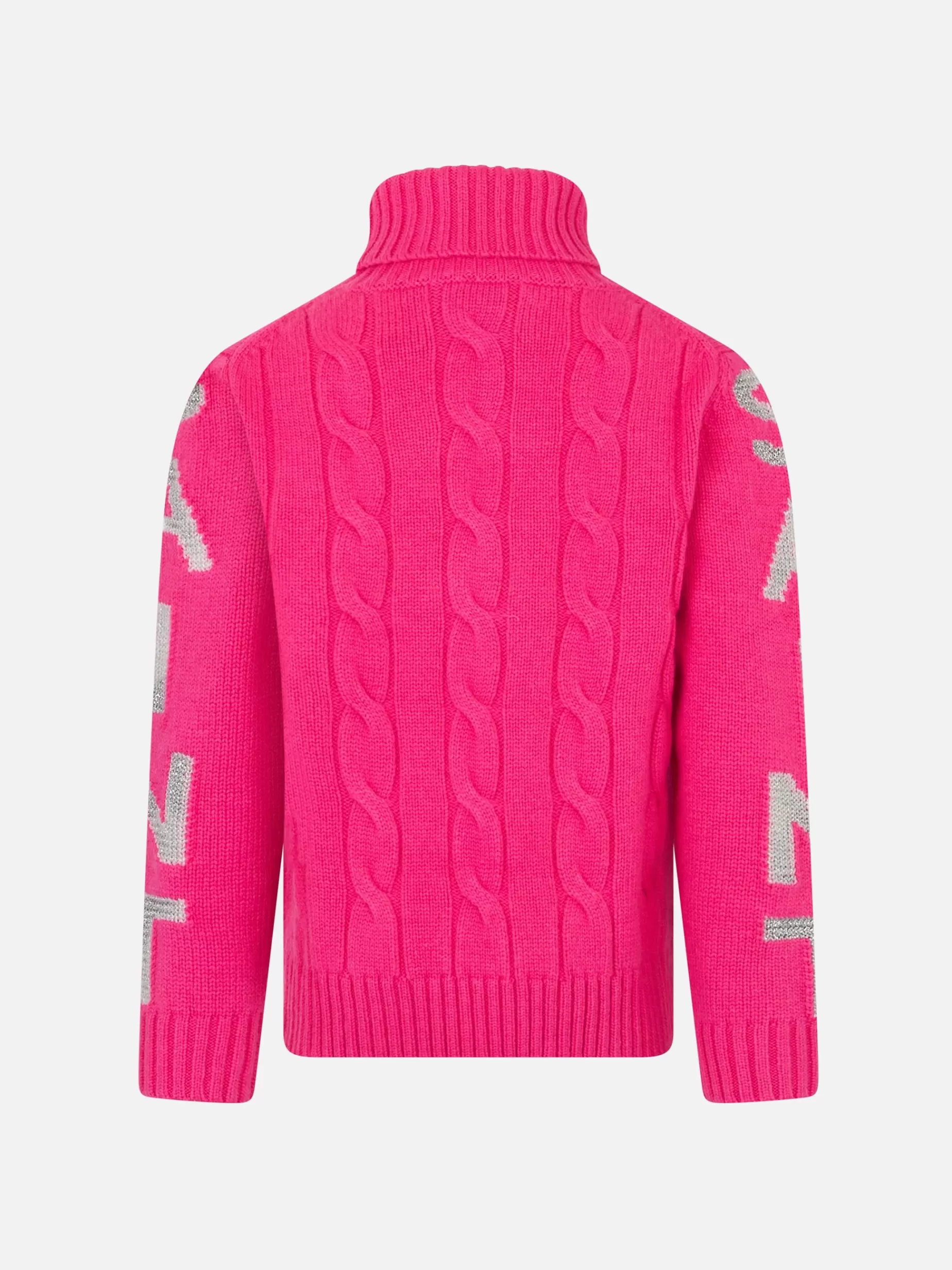 Best Maglia da bambina intrecciata a collo alto con stampa jacquard Saint Barth Maglieria | Maglieria