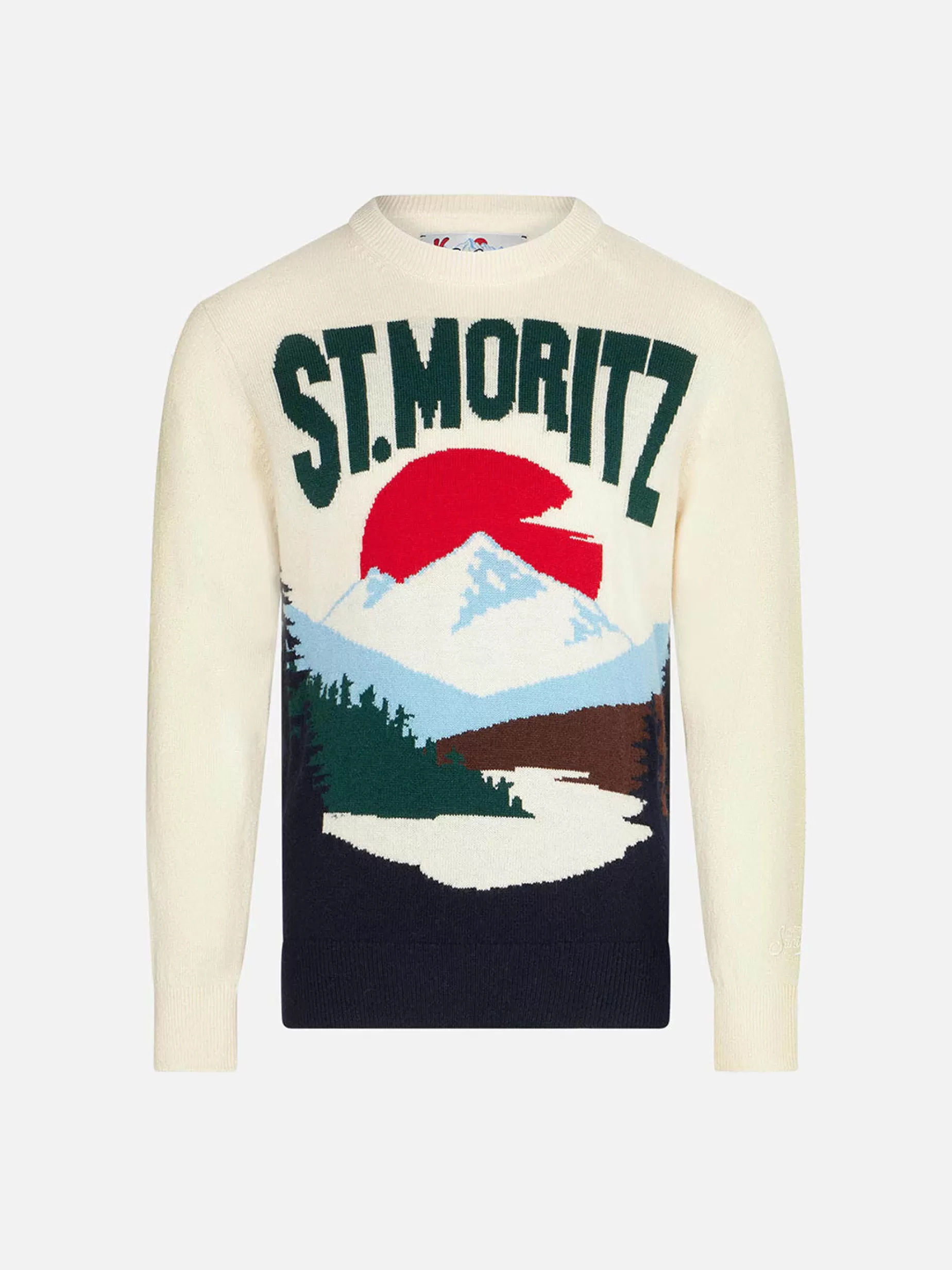 Cheap Maglia da bambino bianca con stampa jacquard St. Moritz Bambino Maglieria | Maglieria