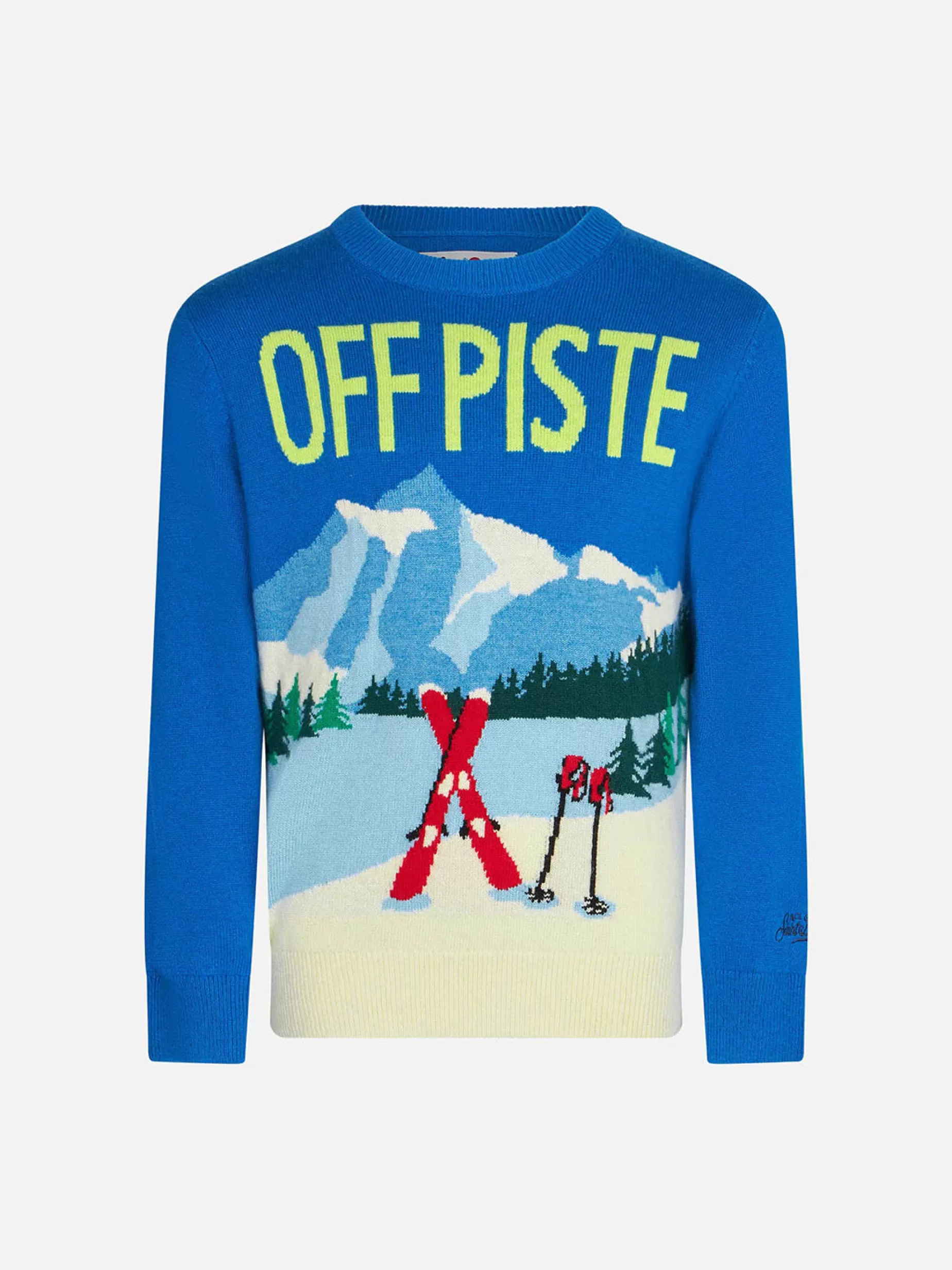 Outlet Maglia da bambino con stampa cartolina montagne Bambino Maglieria | Maglieria