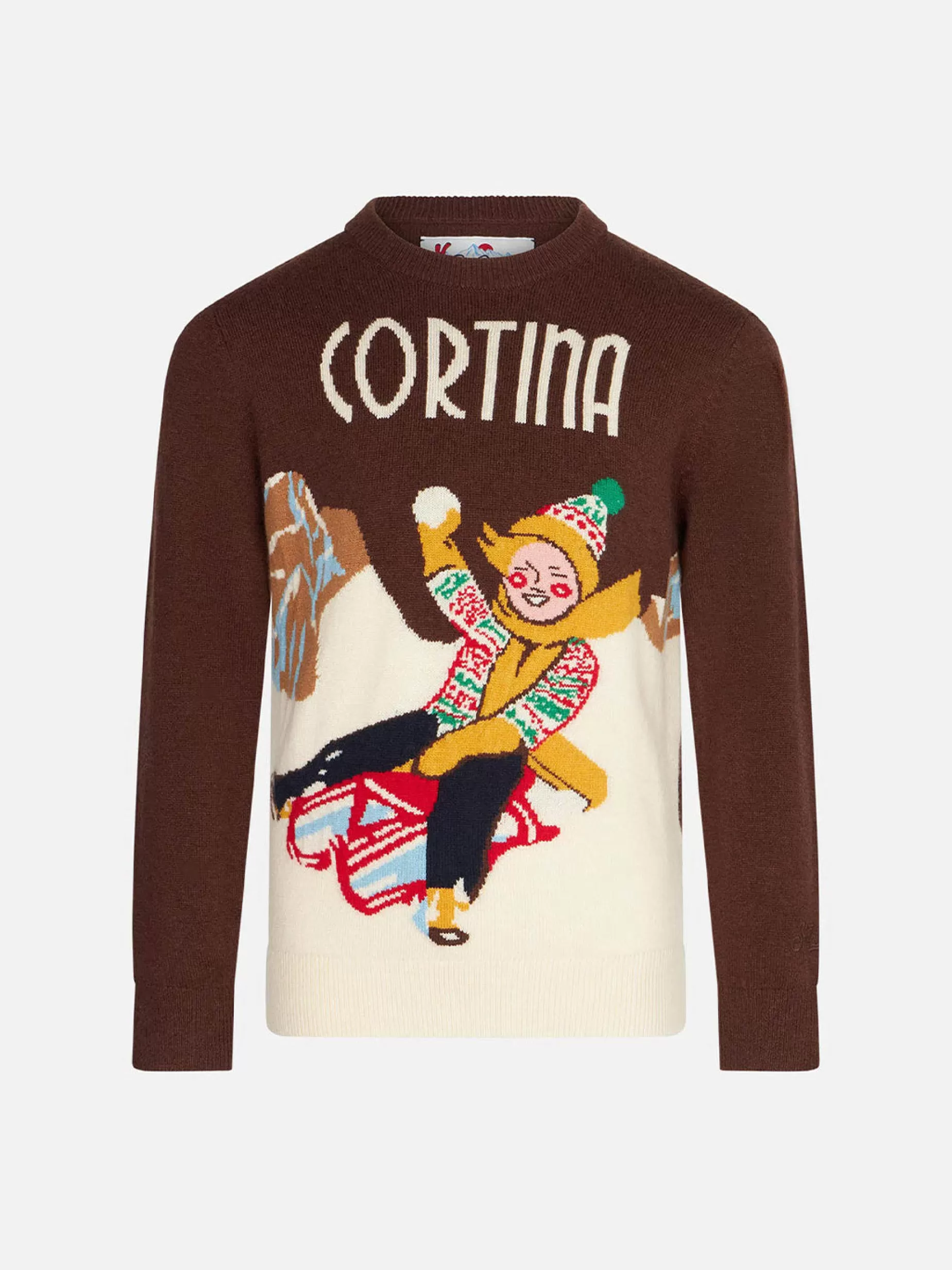 Discount Maglia da bambino con stampa cartoline Cortina Bambino Maglieria | Maglieria