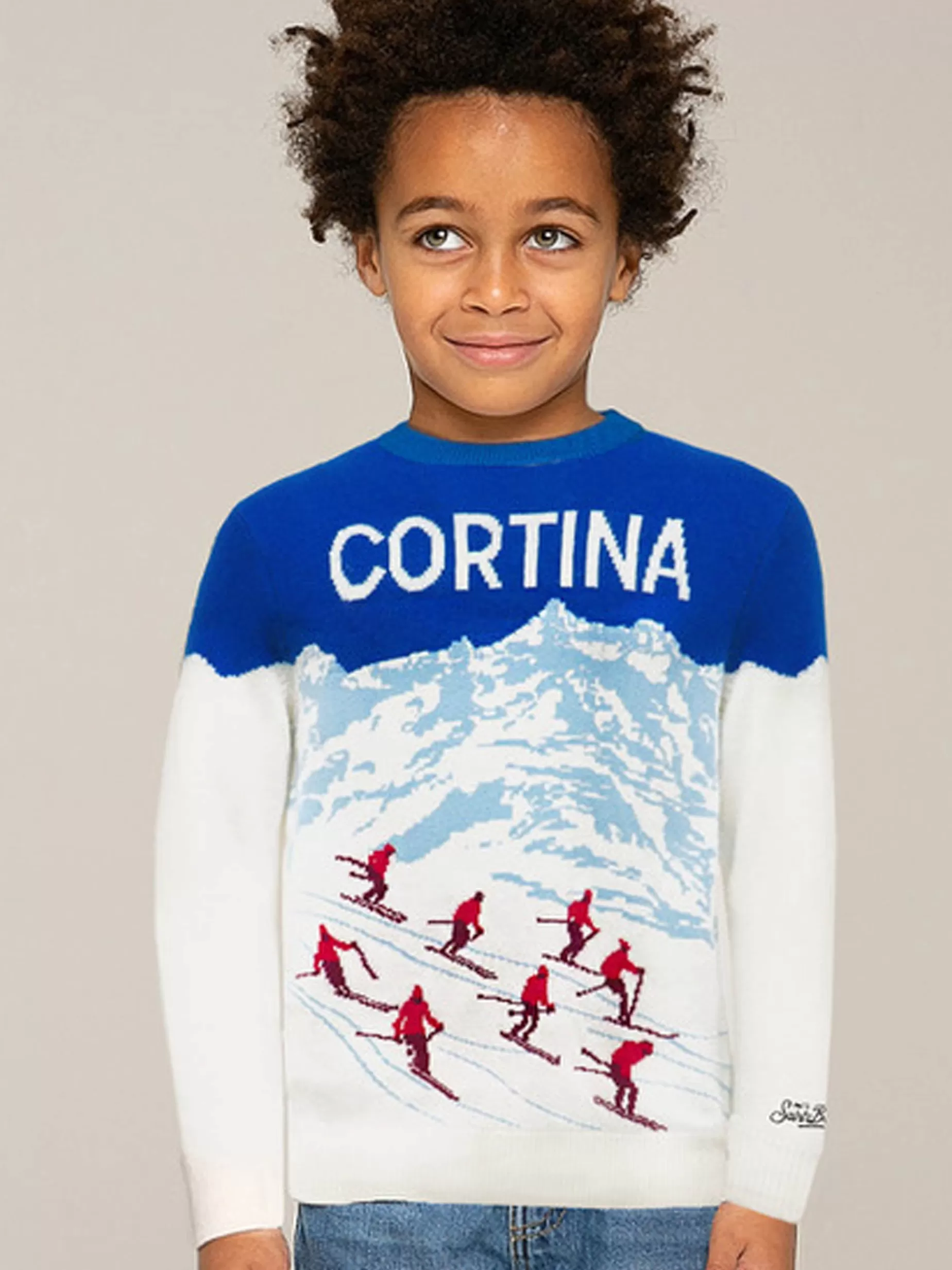 Cheap Maglia da bambino con stampa jacquard Cortina Bambino Maglieria