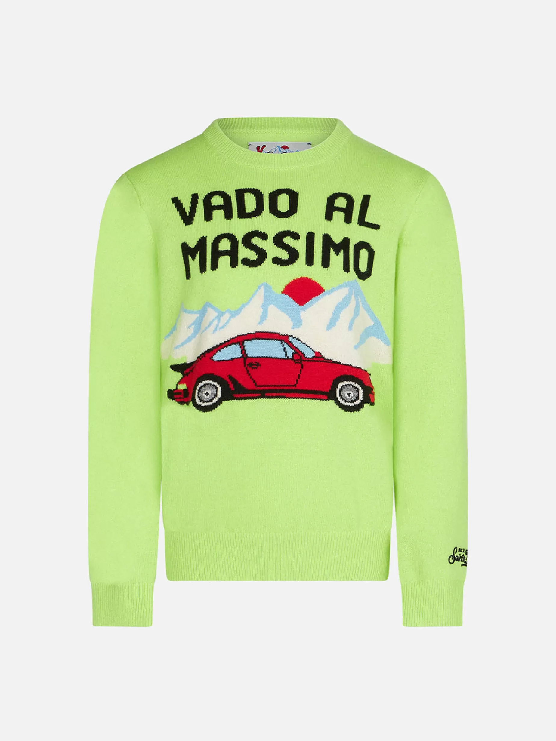 Discount Maglia da bambino girocollo con stampa montagne Bambino Maglieria
