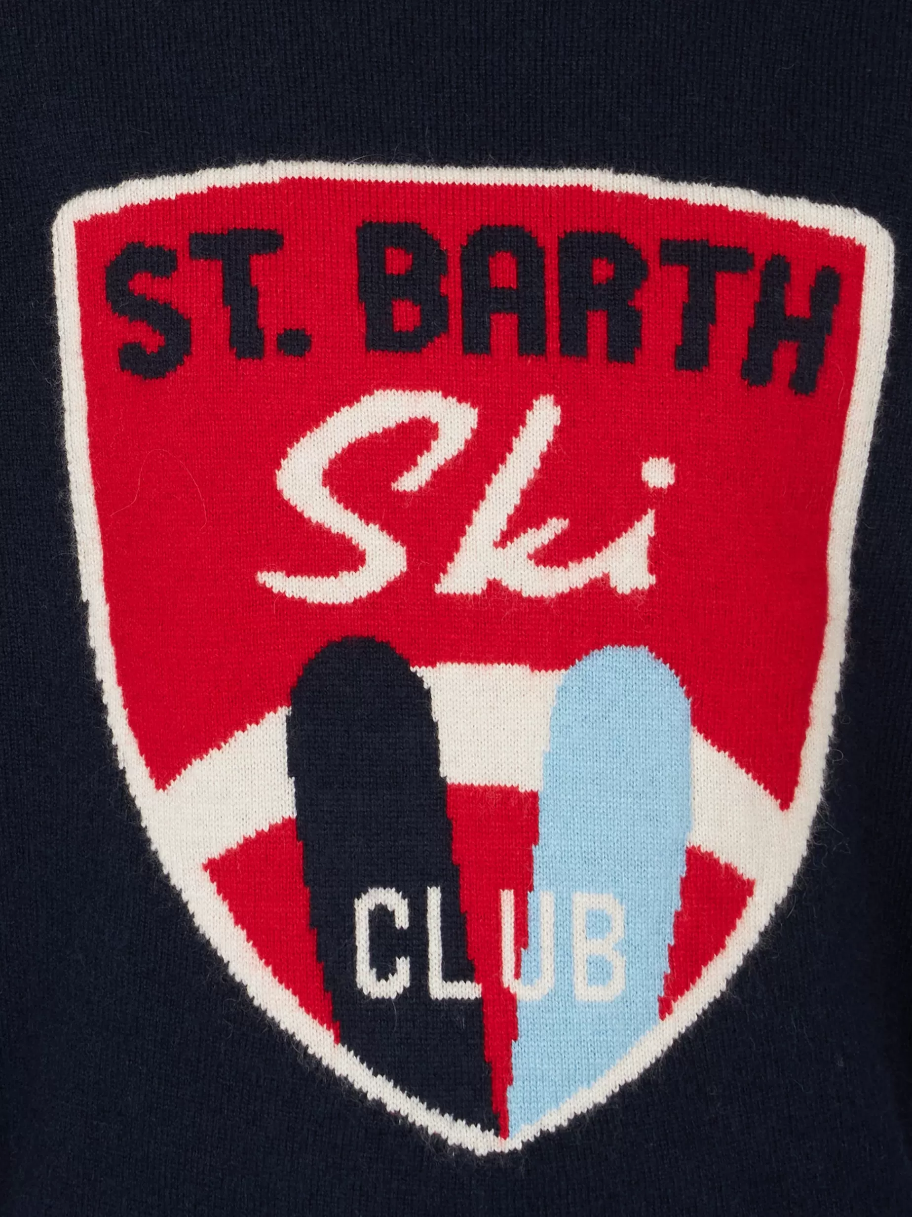 Cheap Maglia da bambino girocollo con stampa St. Barth Ski Club Bambino Maglieria