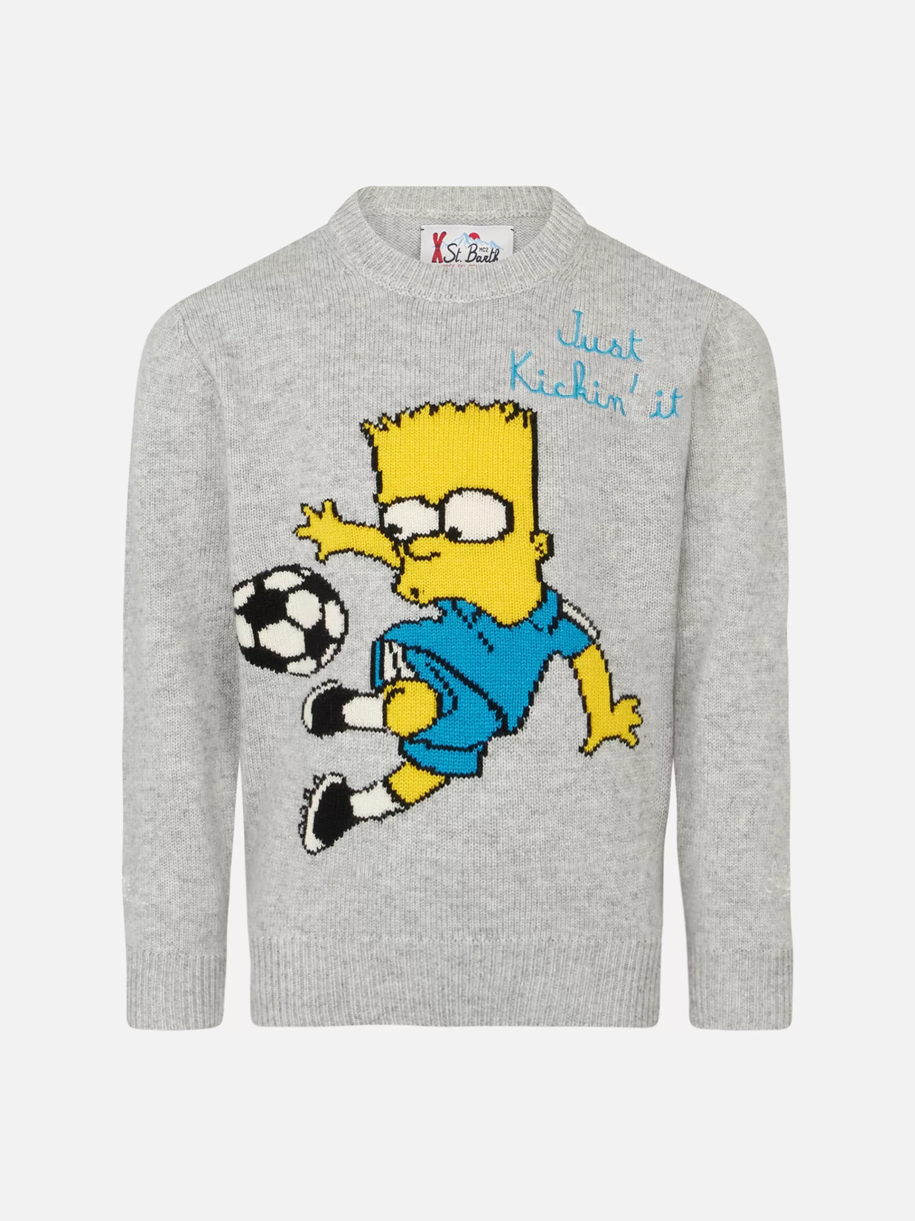 Discount Maglia da bambino girocollo con stampa Bart Simpson | THE SIMPSON SPECIAL EDITION Bambino Maglieria