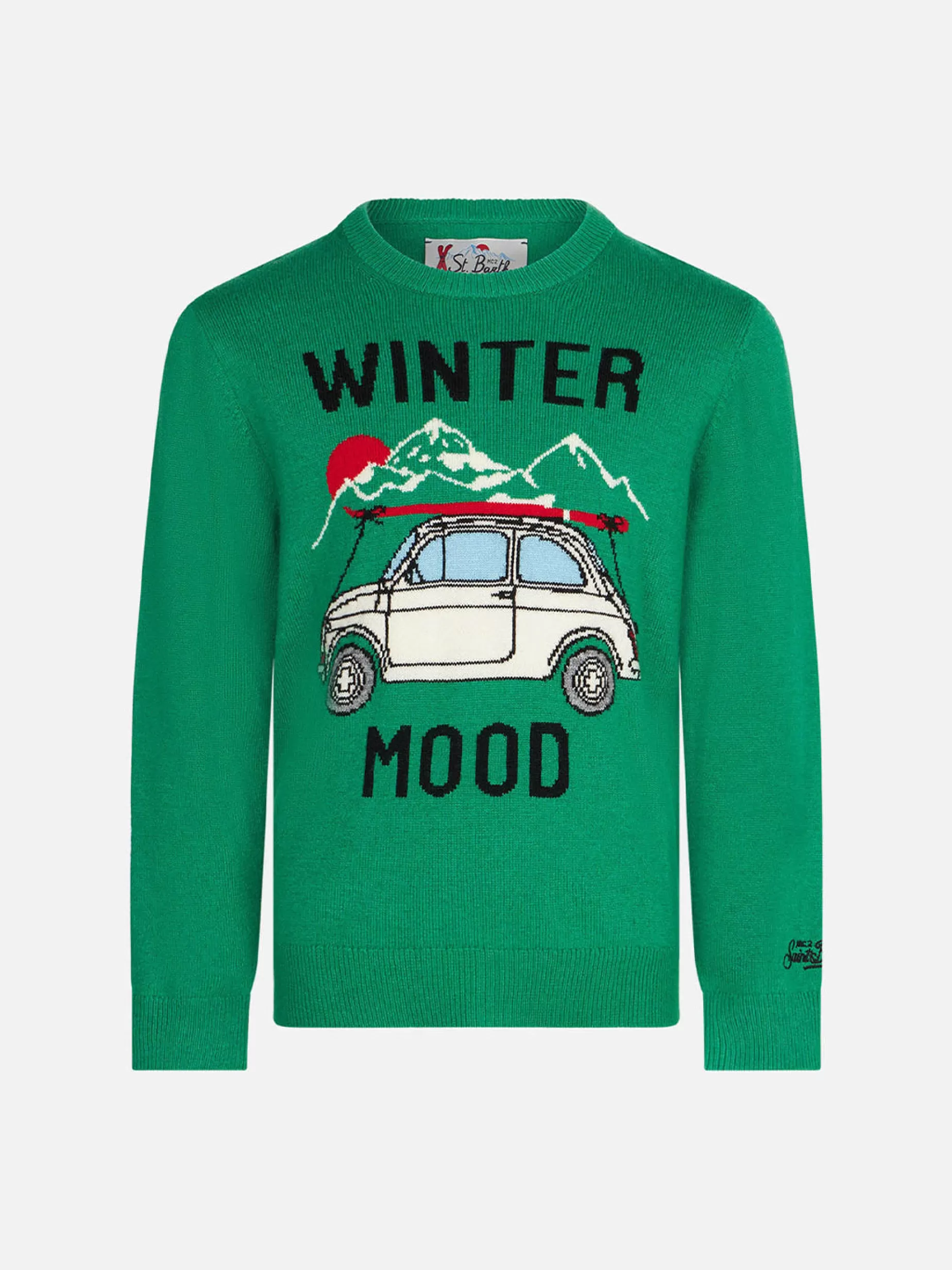 Store Maglia da bambino girocollo con stampa montagne Bambino Maglieria | Maglieria